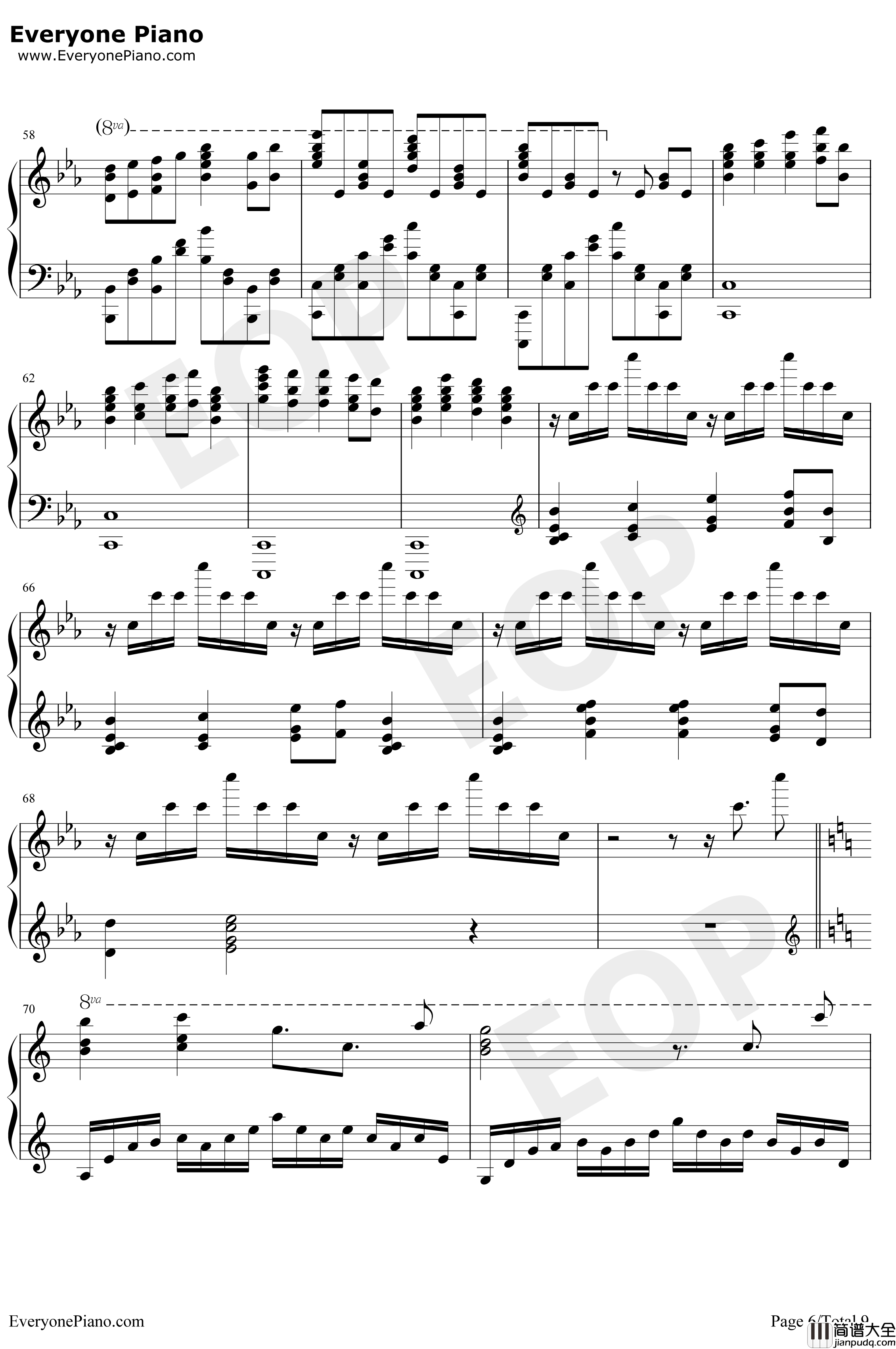 Bios钢琴谱_泽野弘之_罪恶王冠拔剑神曲