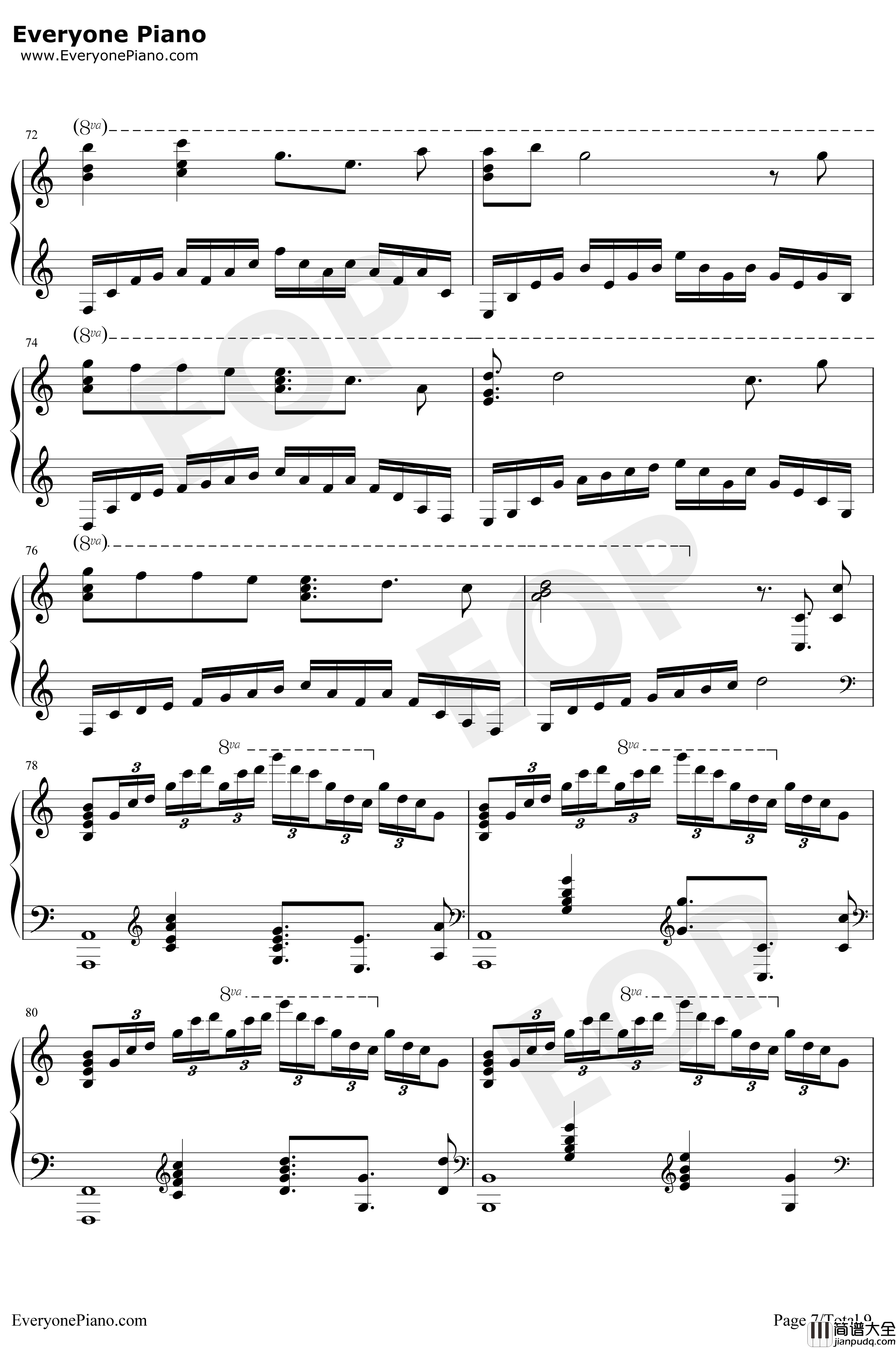 Bios钢琴谱_泽野弘之_罪恶王冠拔剑神曲