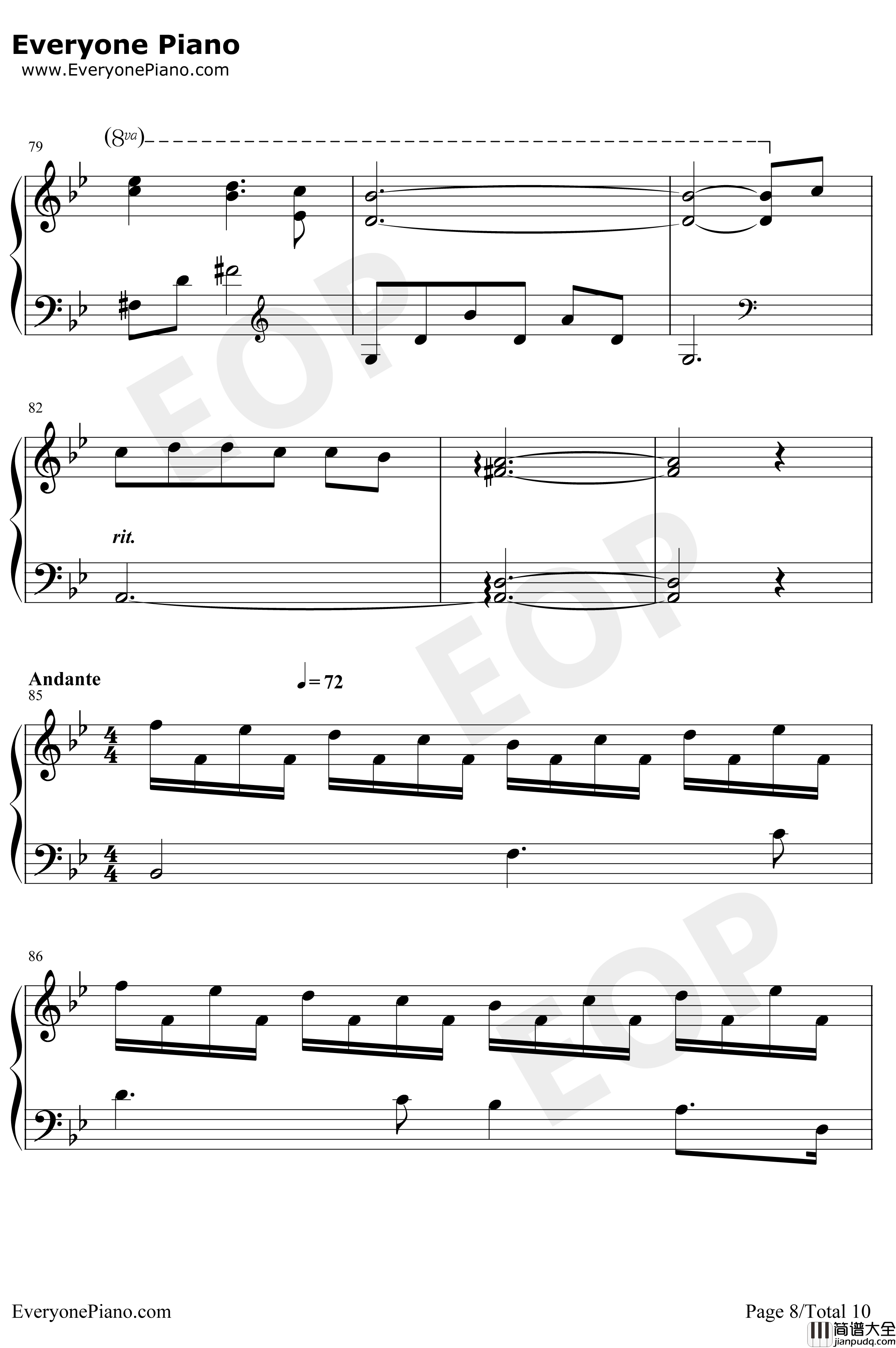 Leaves_On_The_Seine钢琴谱_大卫蓝兹