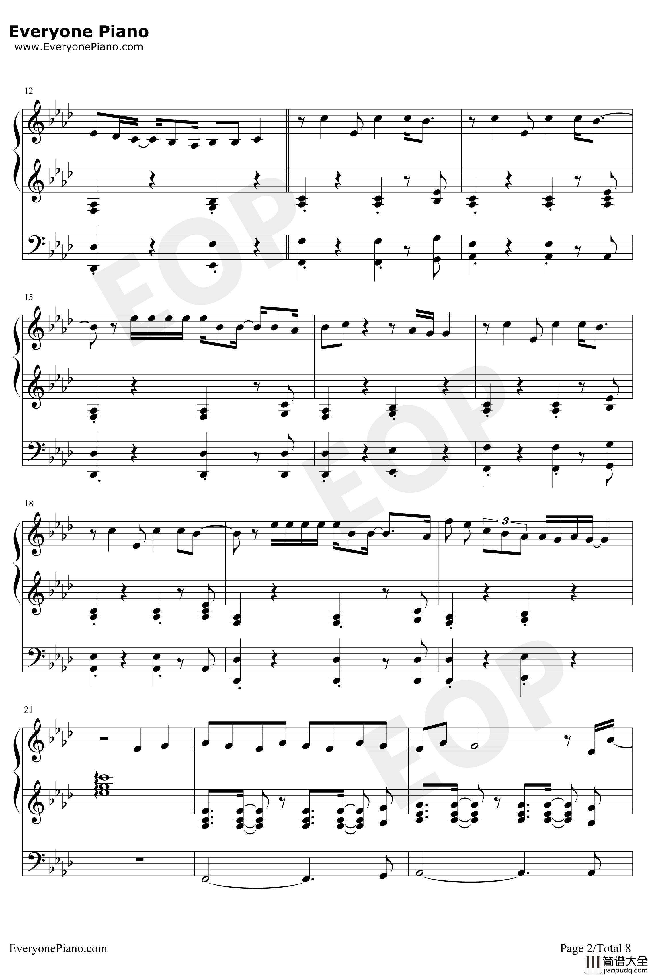 Breathin钢琴谱_ArianaGrande