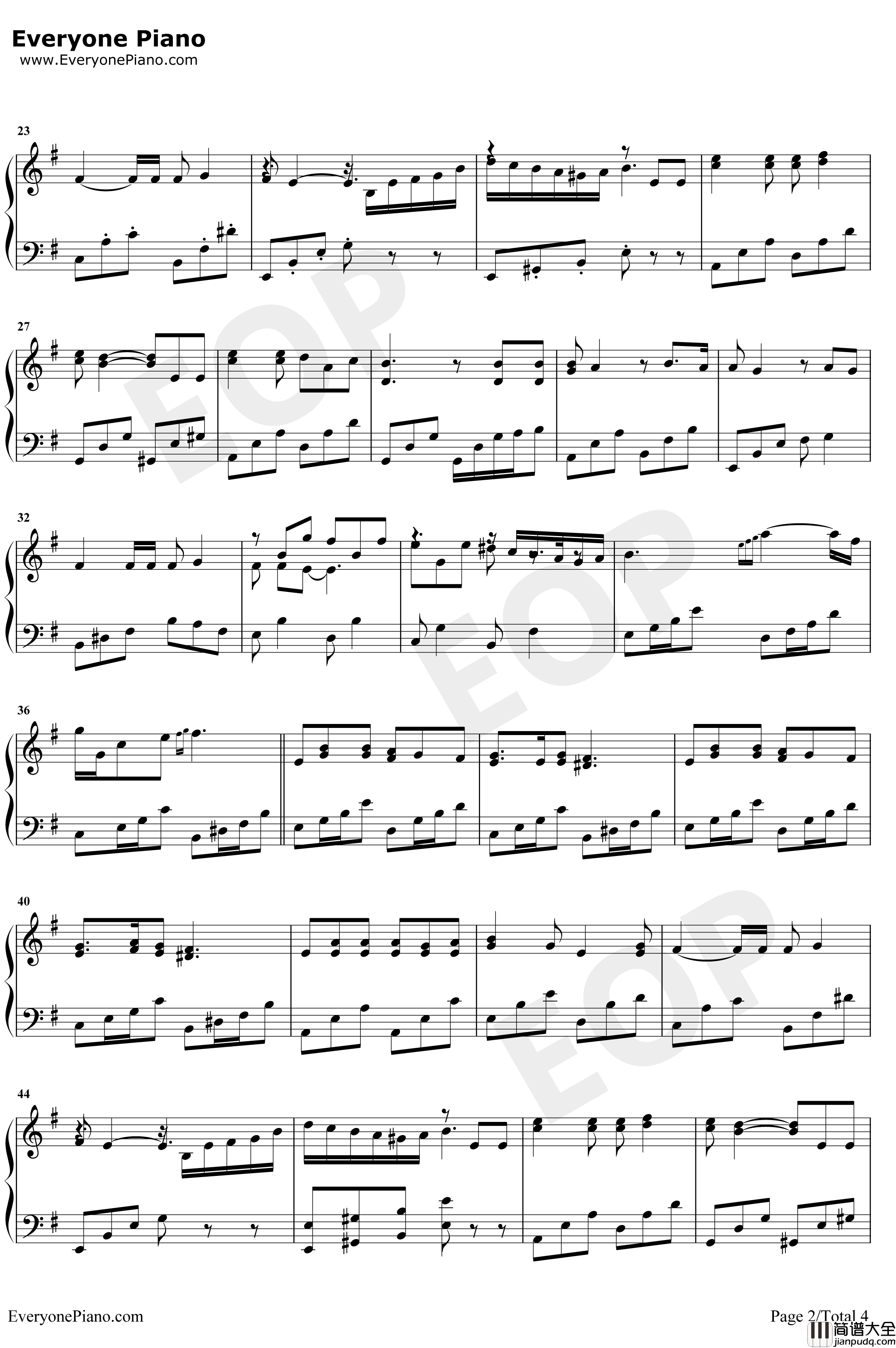 全世界谁倾听你钢琴谱_林宥嘉_从你的全世界路过插曲