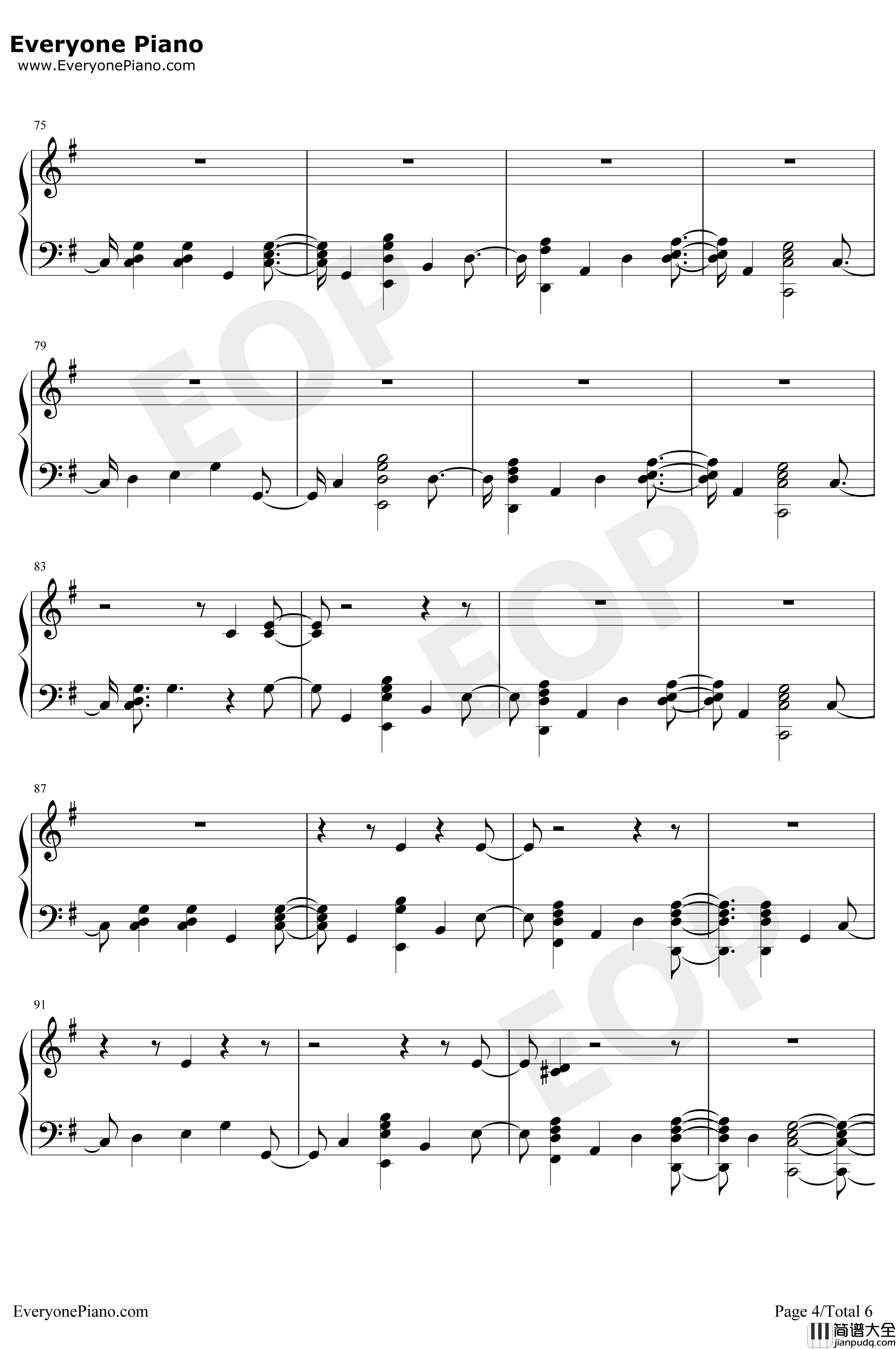 Found_You钢琴谱_KaneBrown