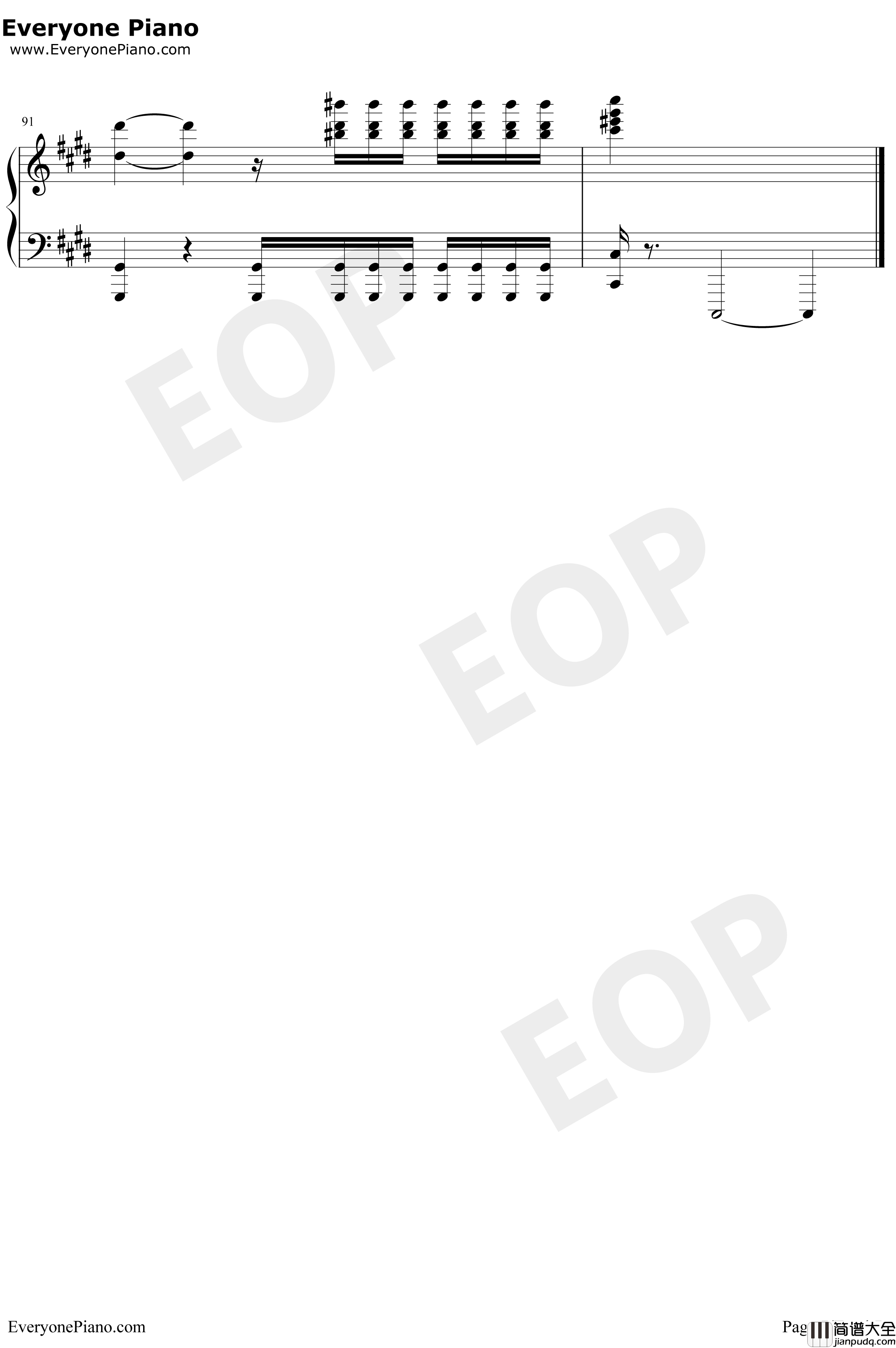 克罗地亚第二号狂想曲钢琴谱_ELLOCZ_克罗地亚第二号狂想曲