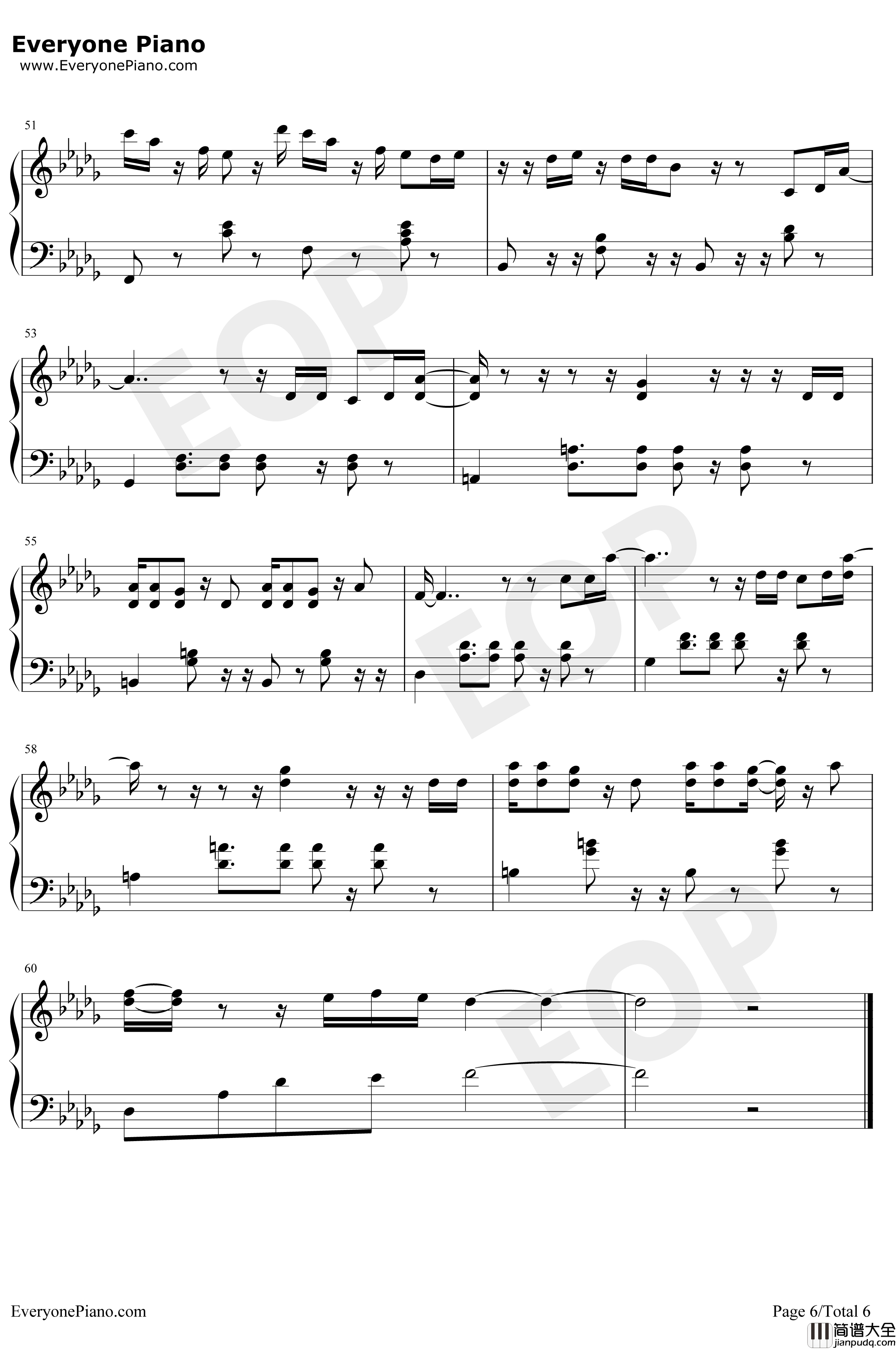 Butterfly钢琴谱_防弹少年团