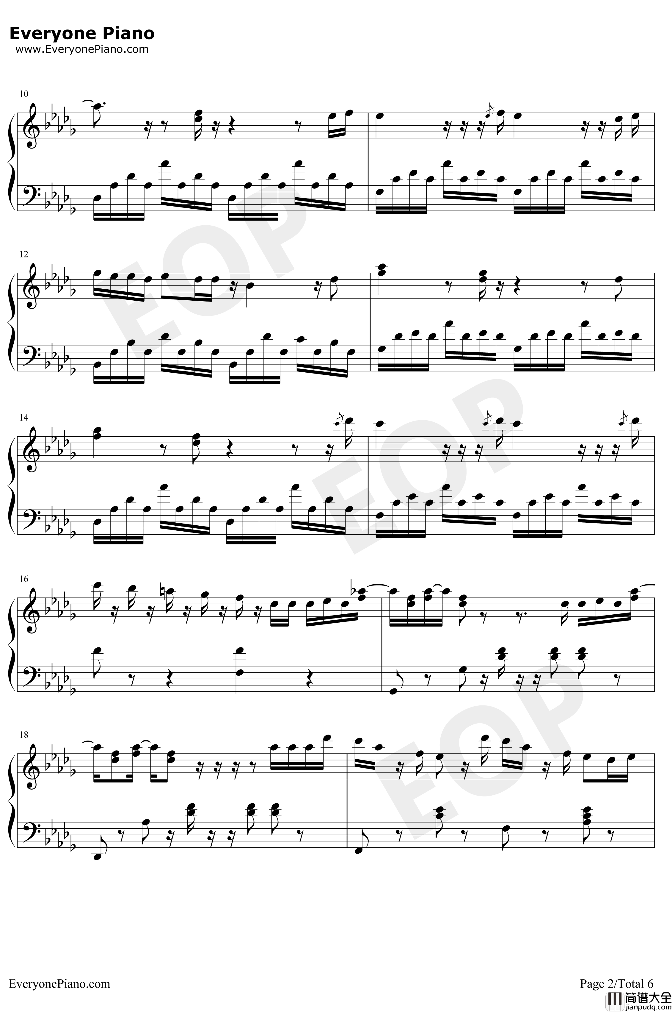 Butterfly钢琴谱_防弹少年团