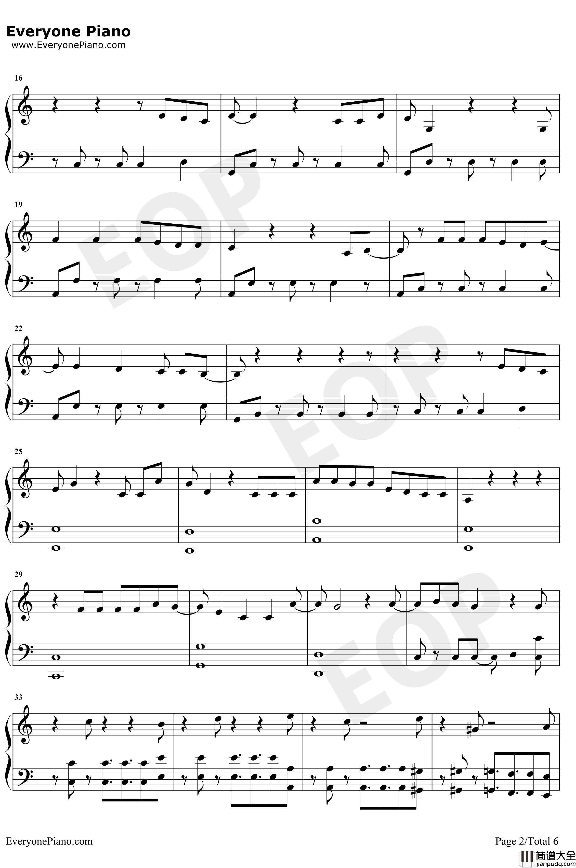 Let's_Not_Fallin_Love钢琴谱_BigBang