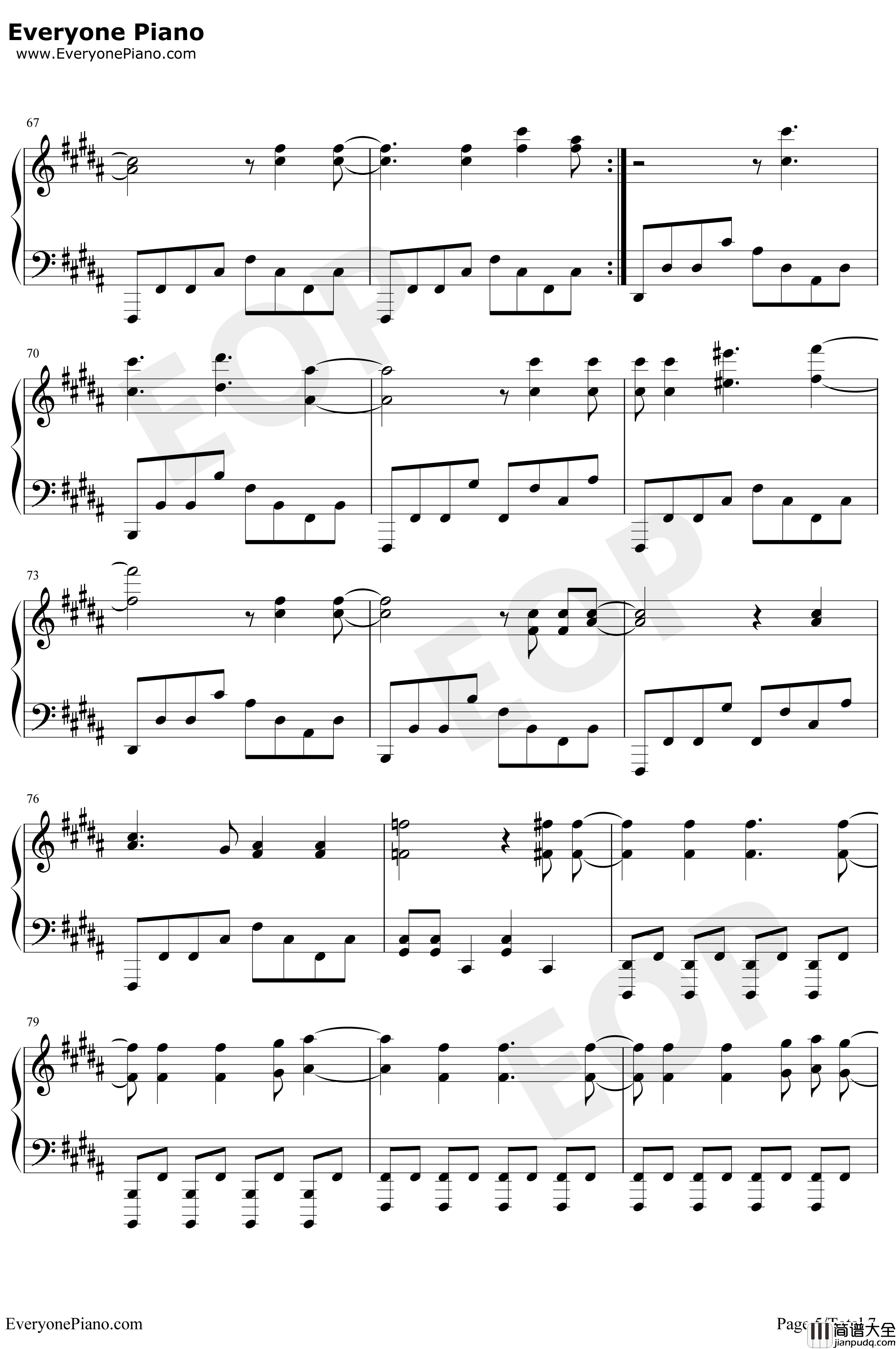 Trees钢琴谱_TwentyOnePilots