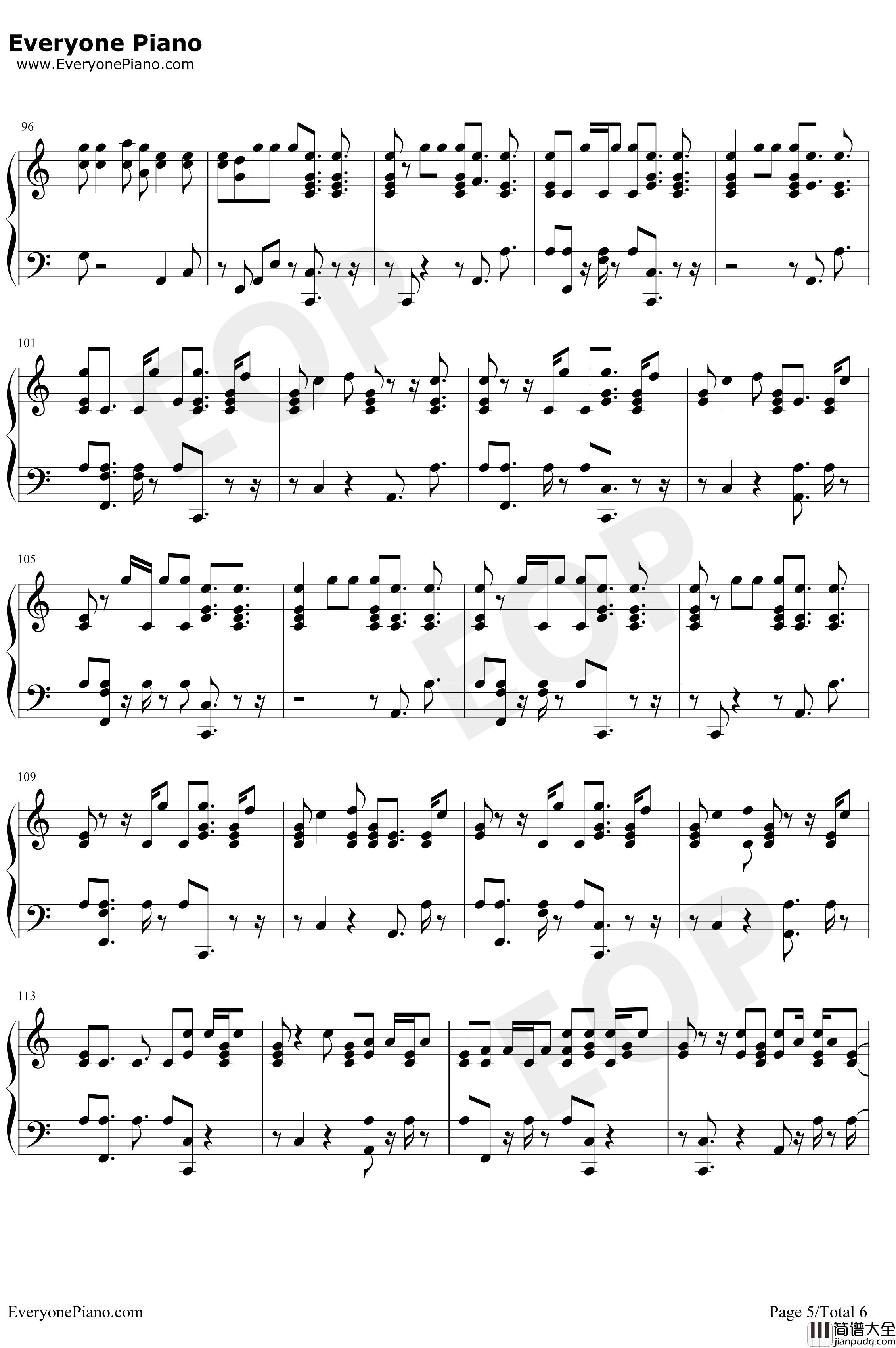 He_Like_That钢琴谱_FifthHarmony