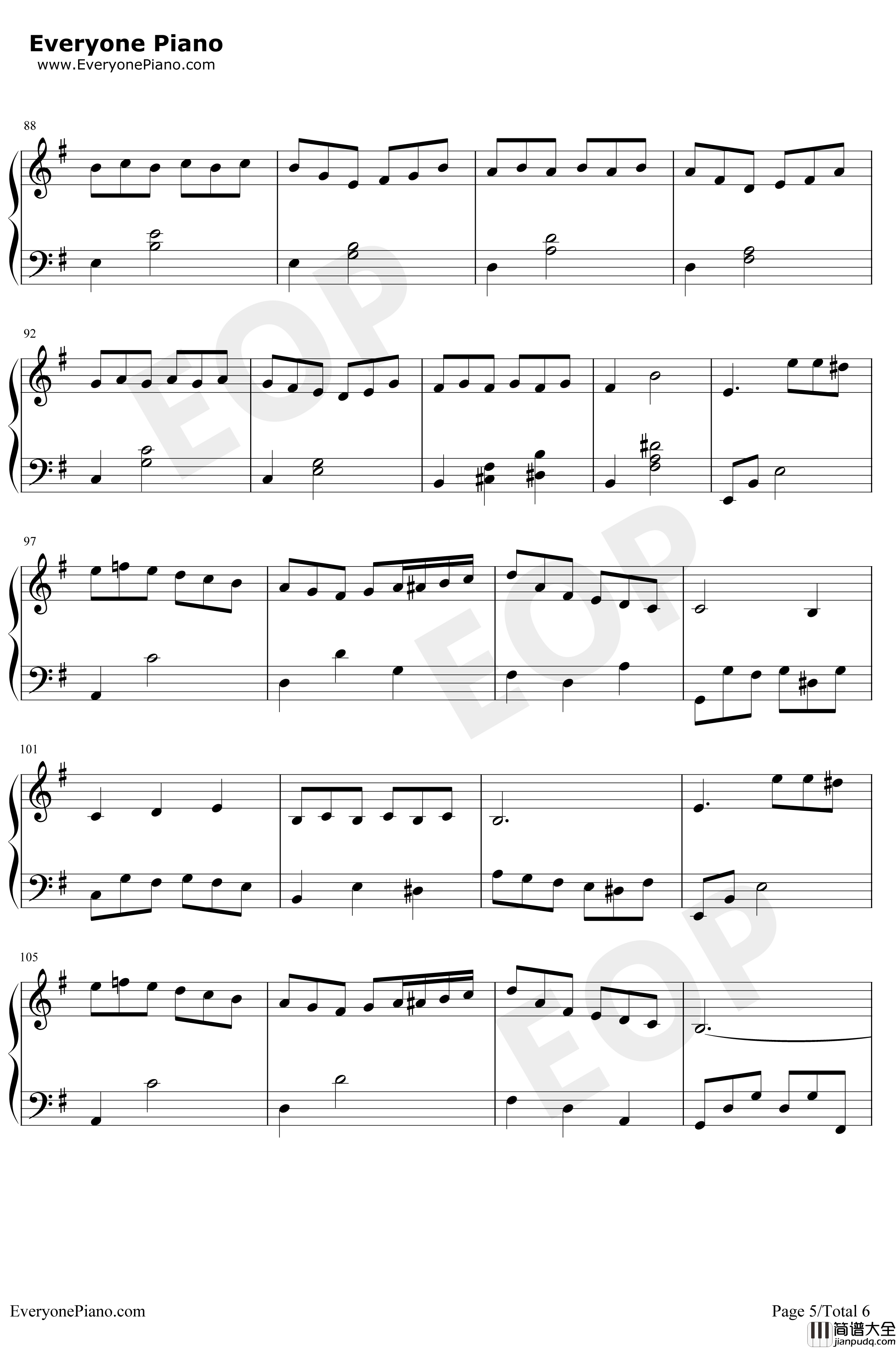 巴哈钢琴谱_林仁建_卡布其诺