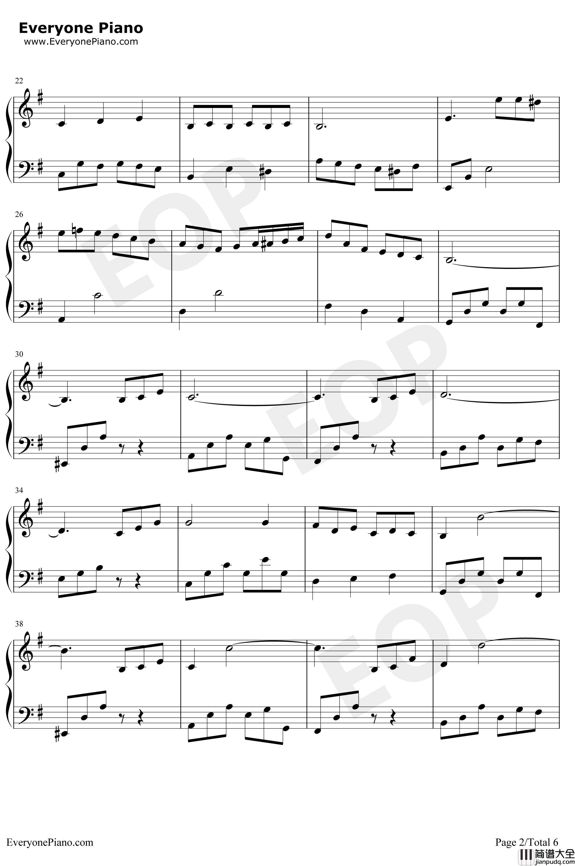 巴哈钢琴谱_林仁建_卡布其诺