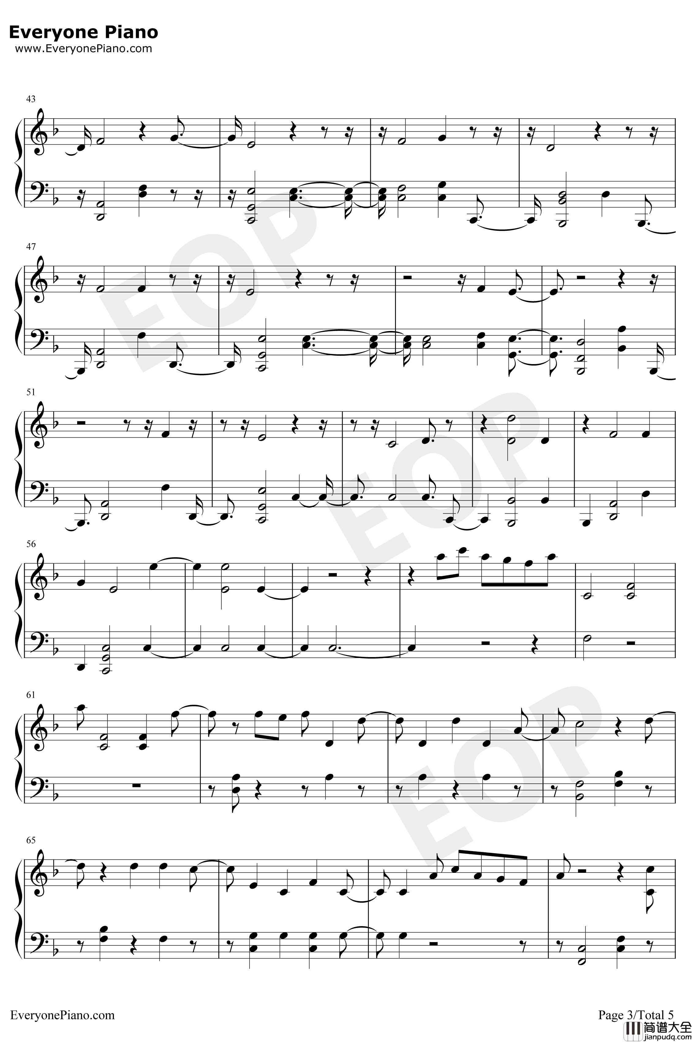 Epiphany钢琴谱_防弹少年团