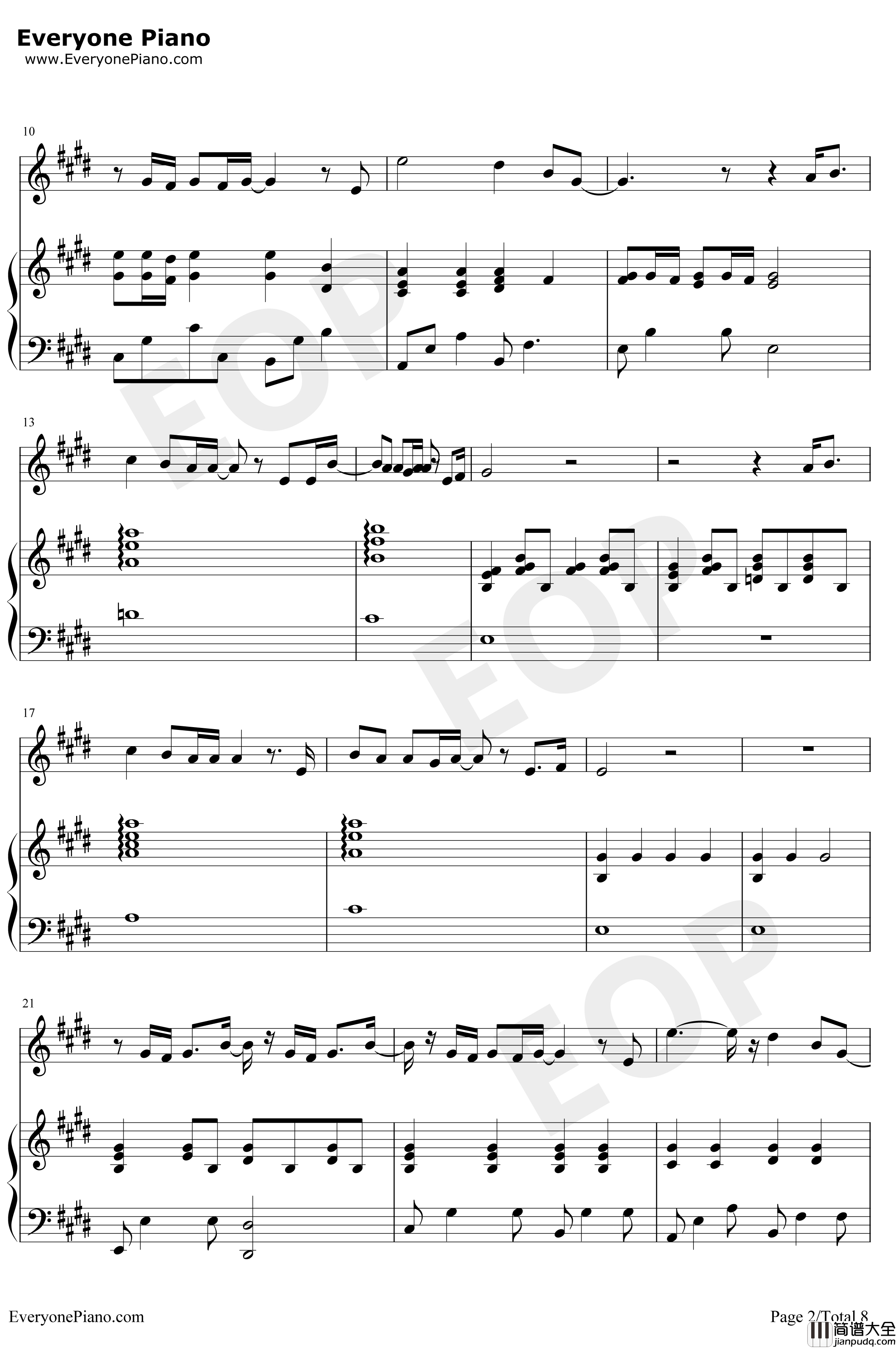 寻人启事钢琴谱_徐佳莹