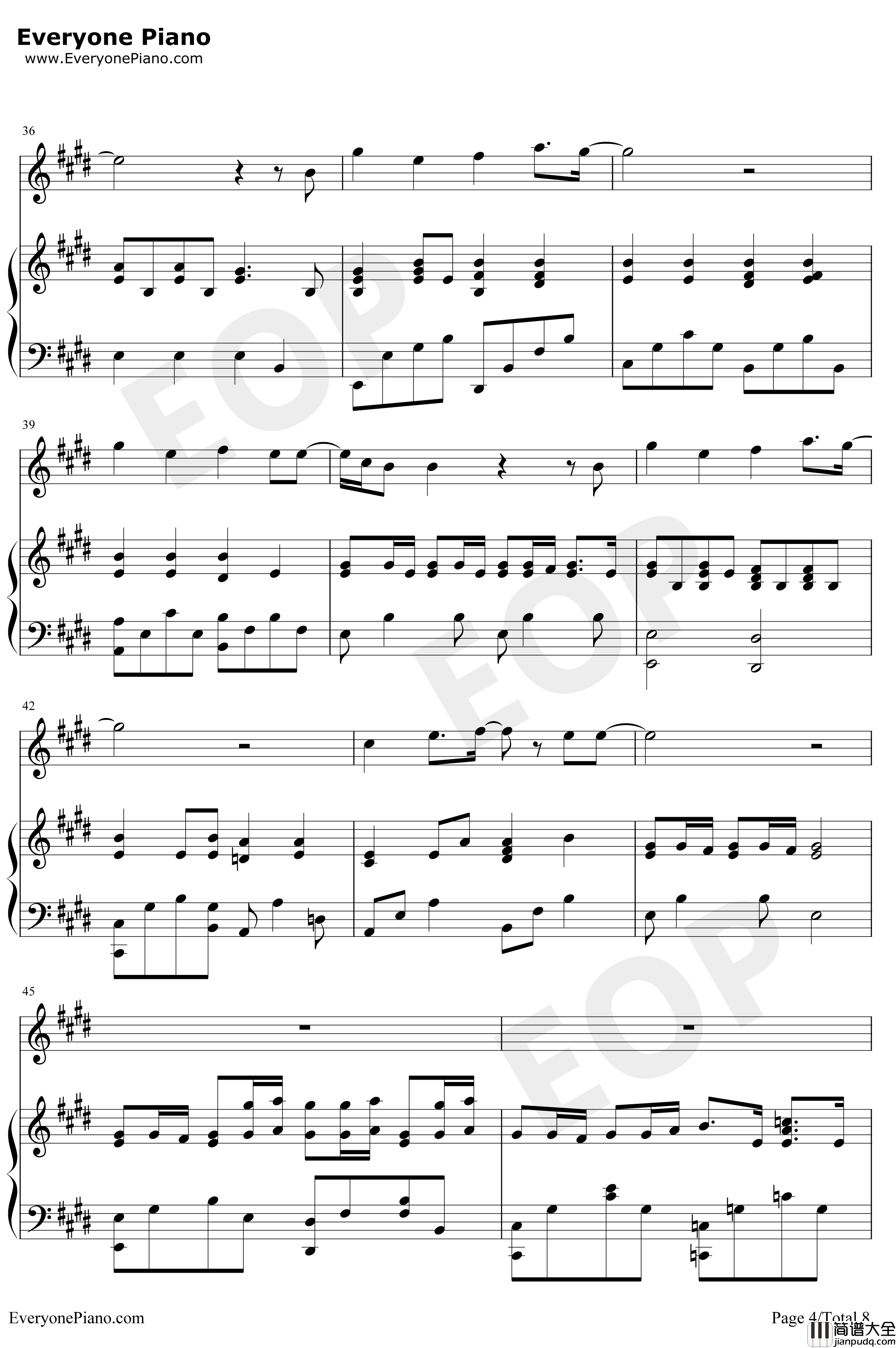 寻人启事钢琴谱_徐佳莹