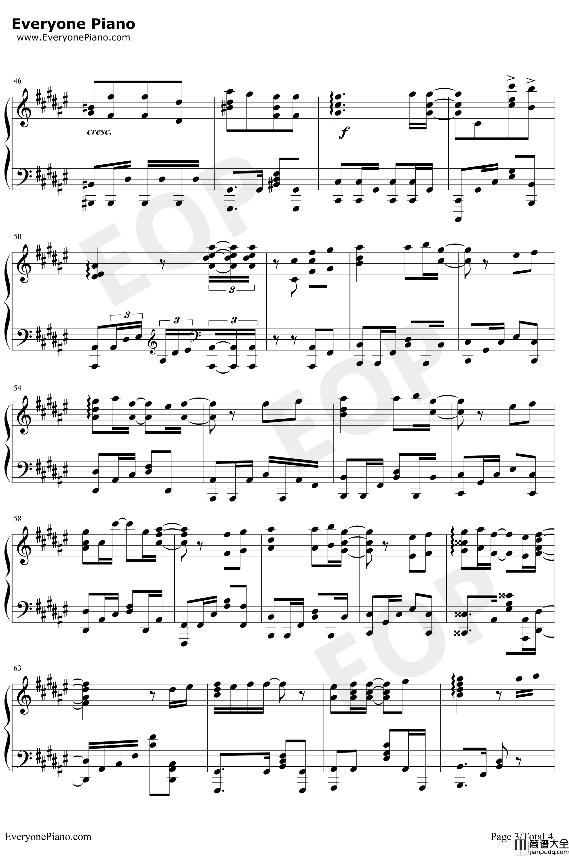 夏色恋花火钢琴谱_藤田茜_情色漫画老师第8话ED