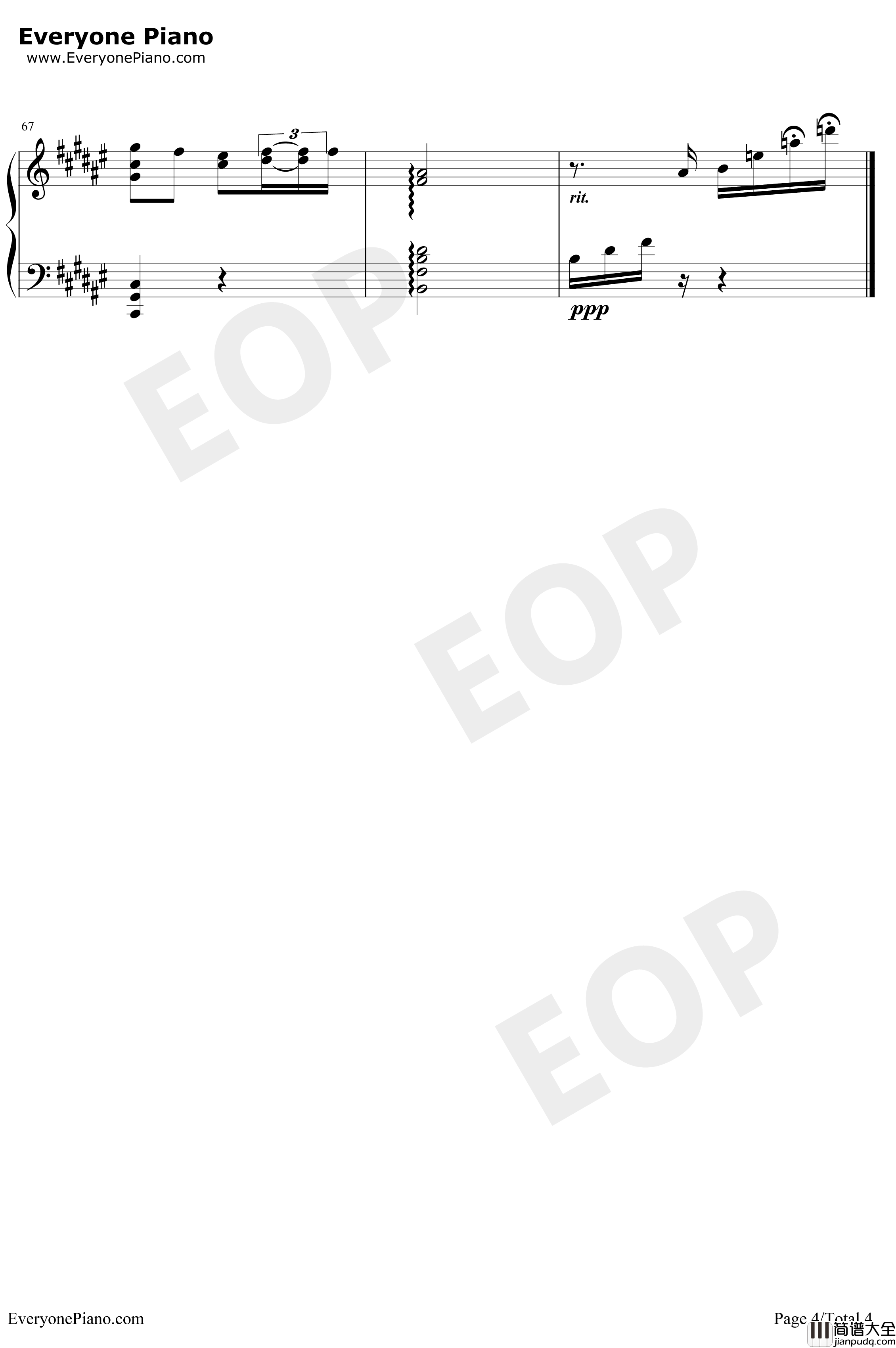 夏色恋花火钢琴谱_藤田茜_情色漫画老师第8话ED