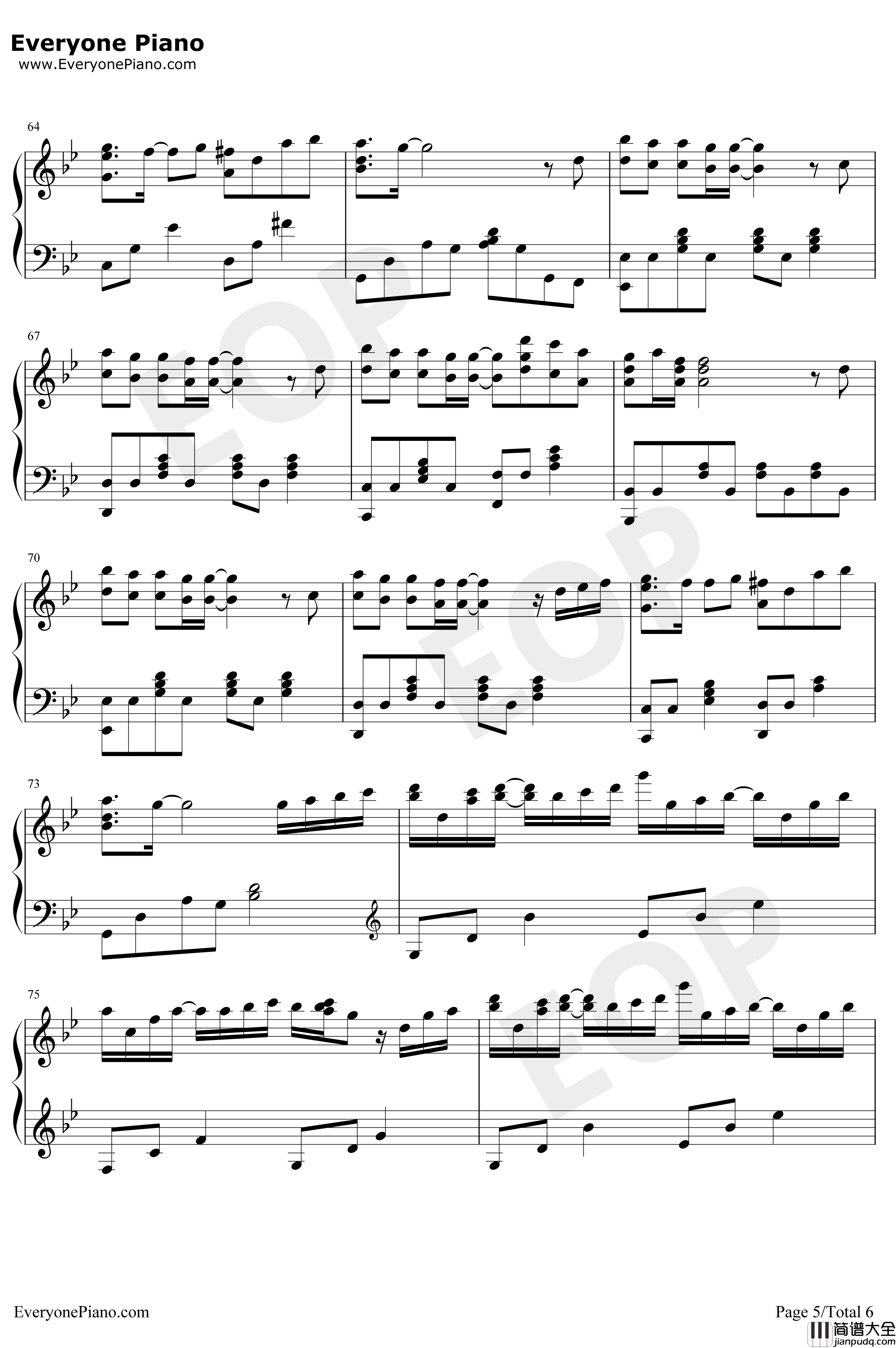 信笺钢琴谱_西村由纪江