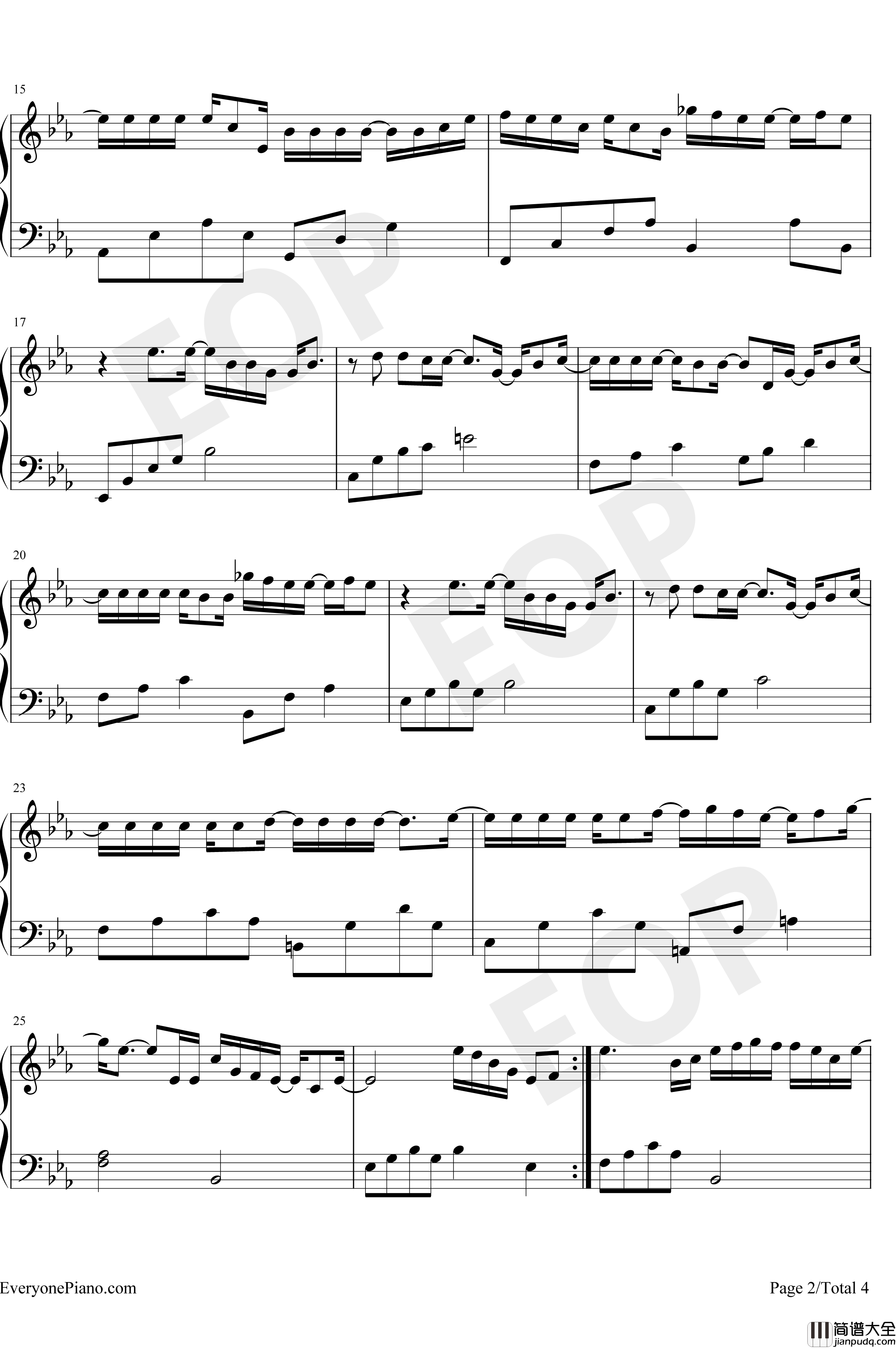 不搭钢琴谱_李荣浩