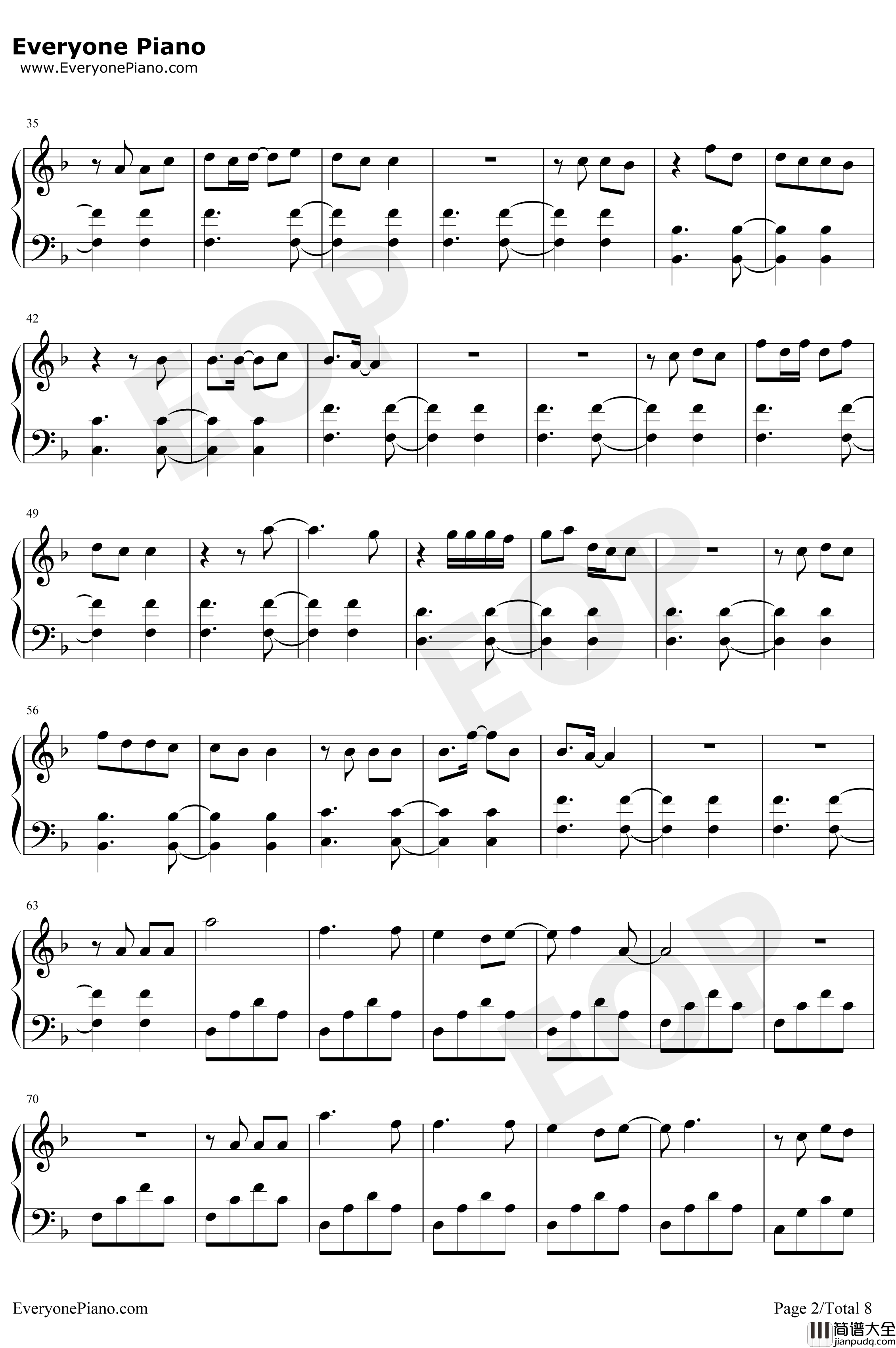 Bedtime_Story钢琴谱_西野加奈_三次元女友主题曲