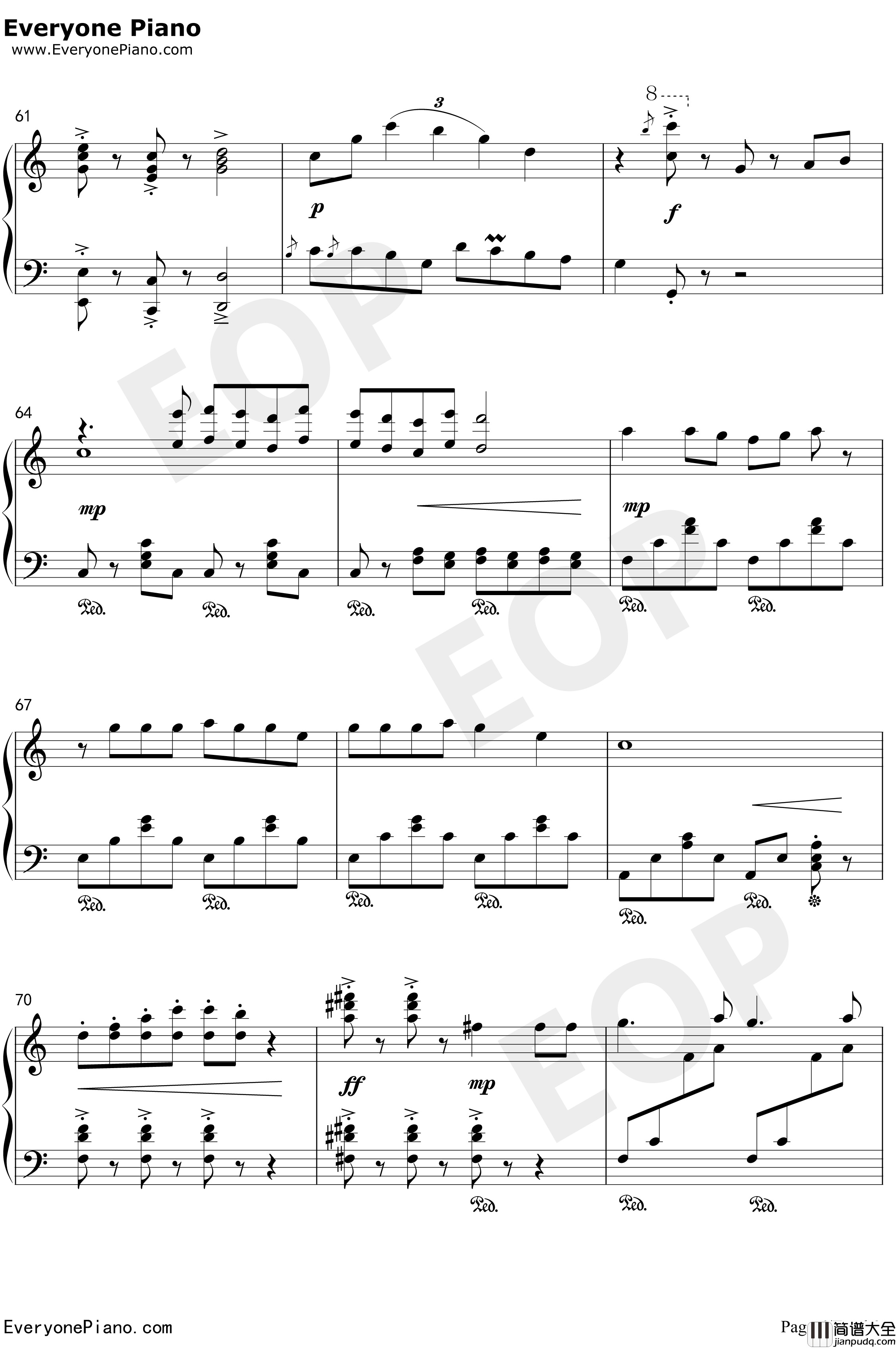 先生あのね钢琴谱_長縄まりあ井上喜久子_工作细胞OST