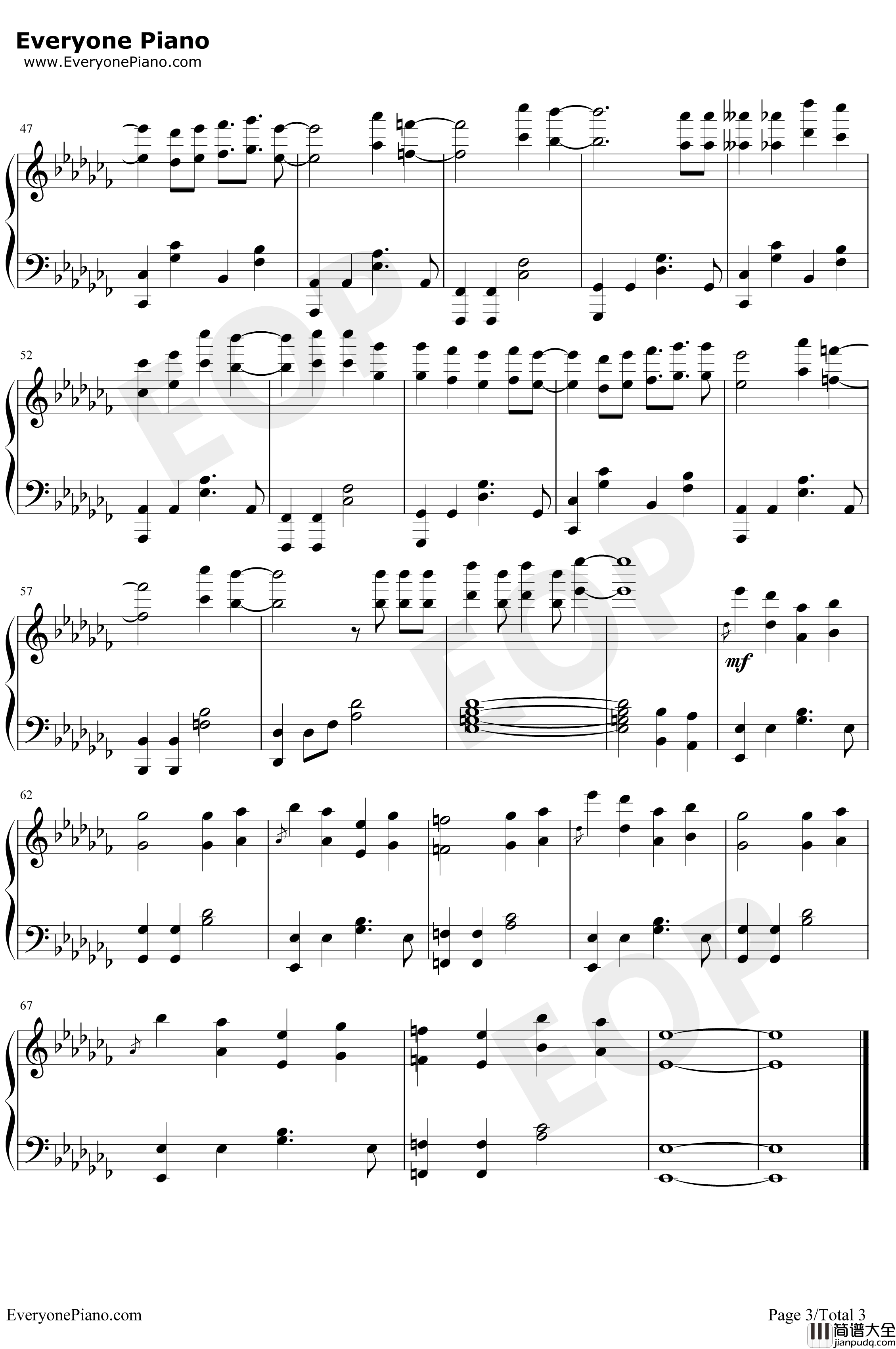 Prayer_X钢琴谱_KingGnu_BANANAFISHED