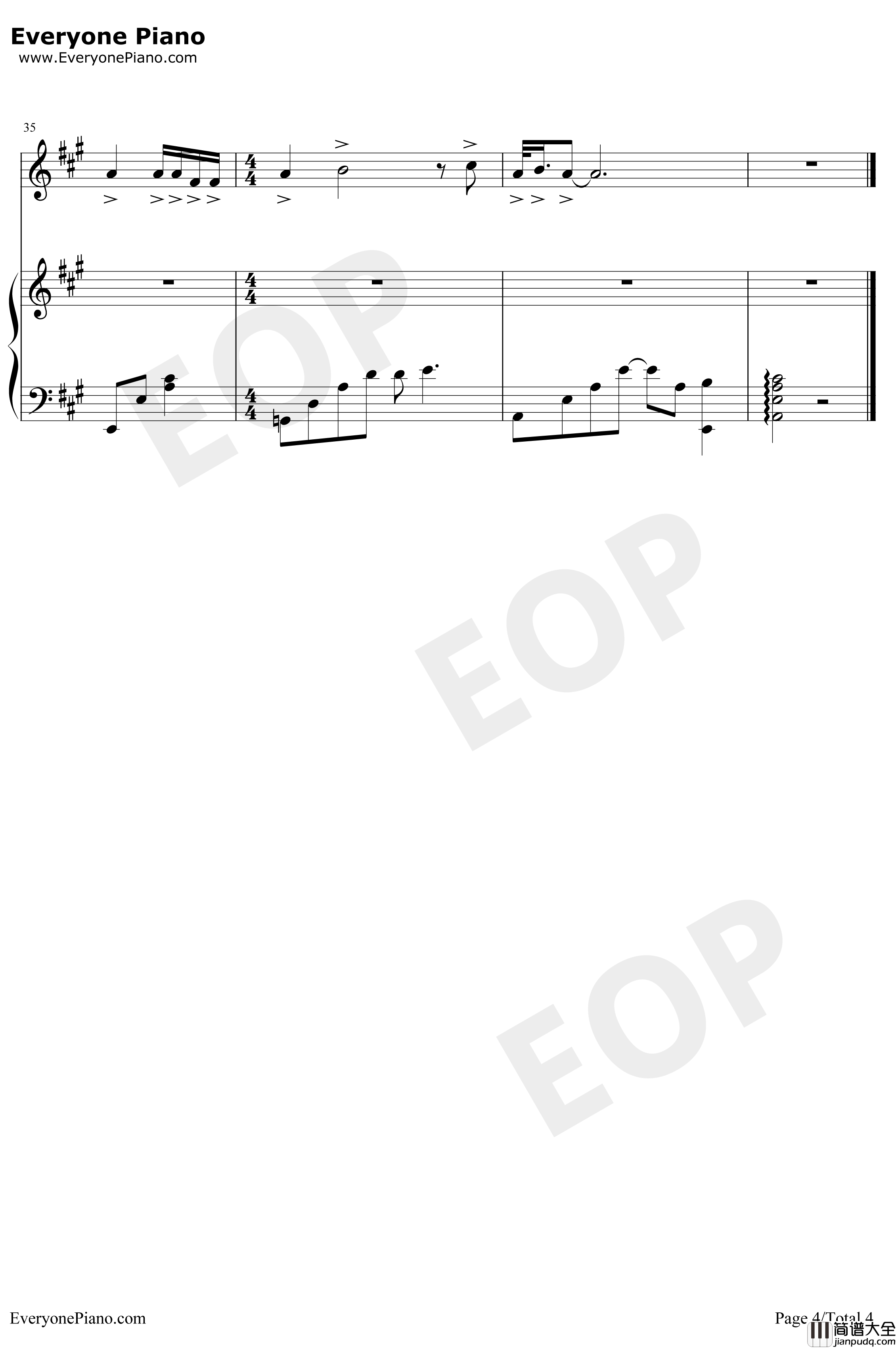 喵喵之歌钢琴谱_犬山犬子_神奇宝贝片尾曲