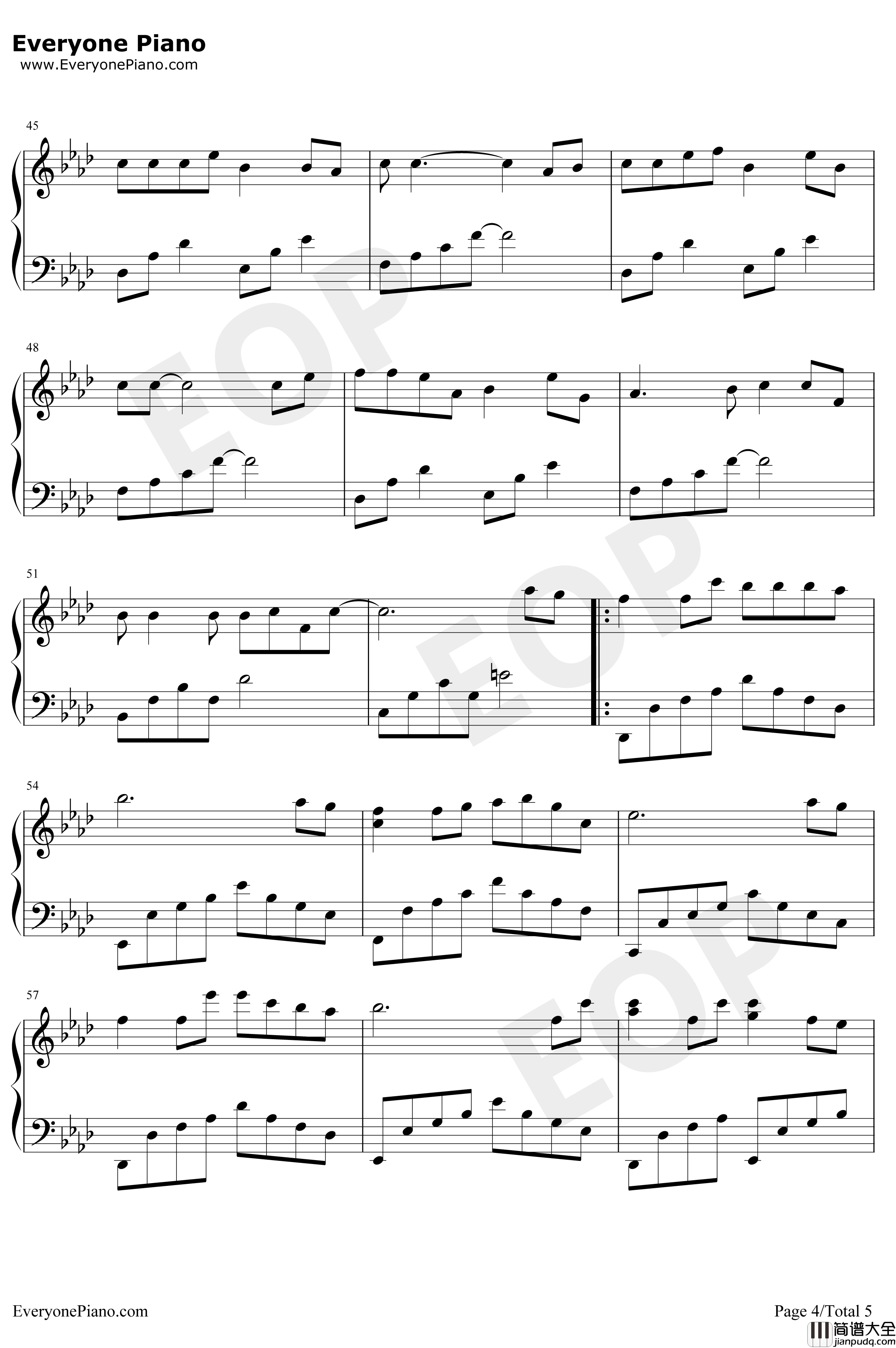 风筝误钢琴谱_刘珂矣_误了梨花花又开