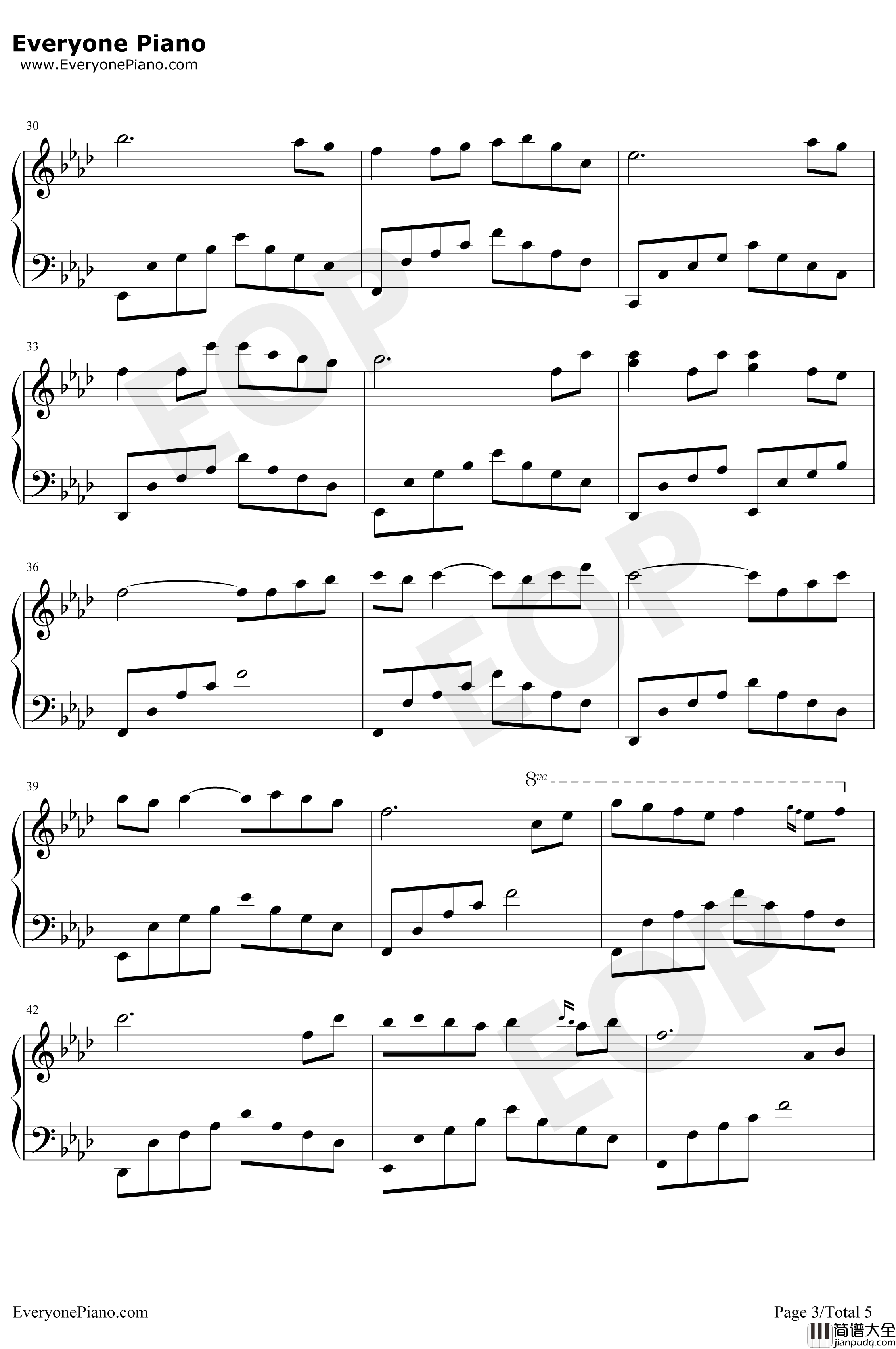 风筝误钢琴谱_刘珂矣_误了梨花花又开