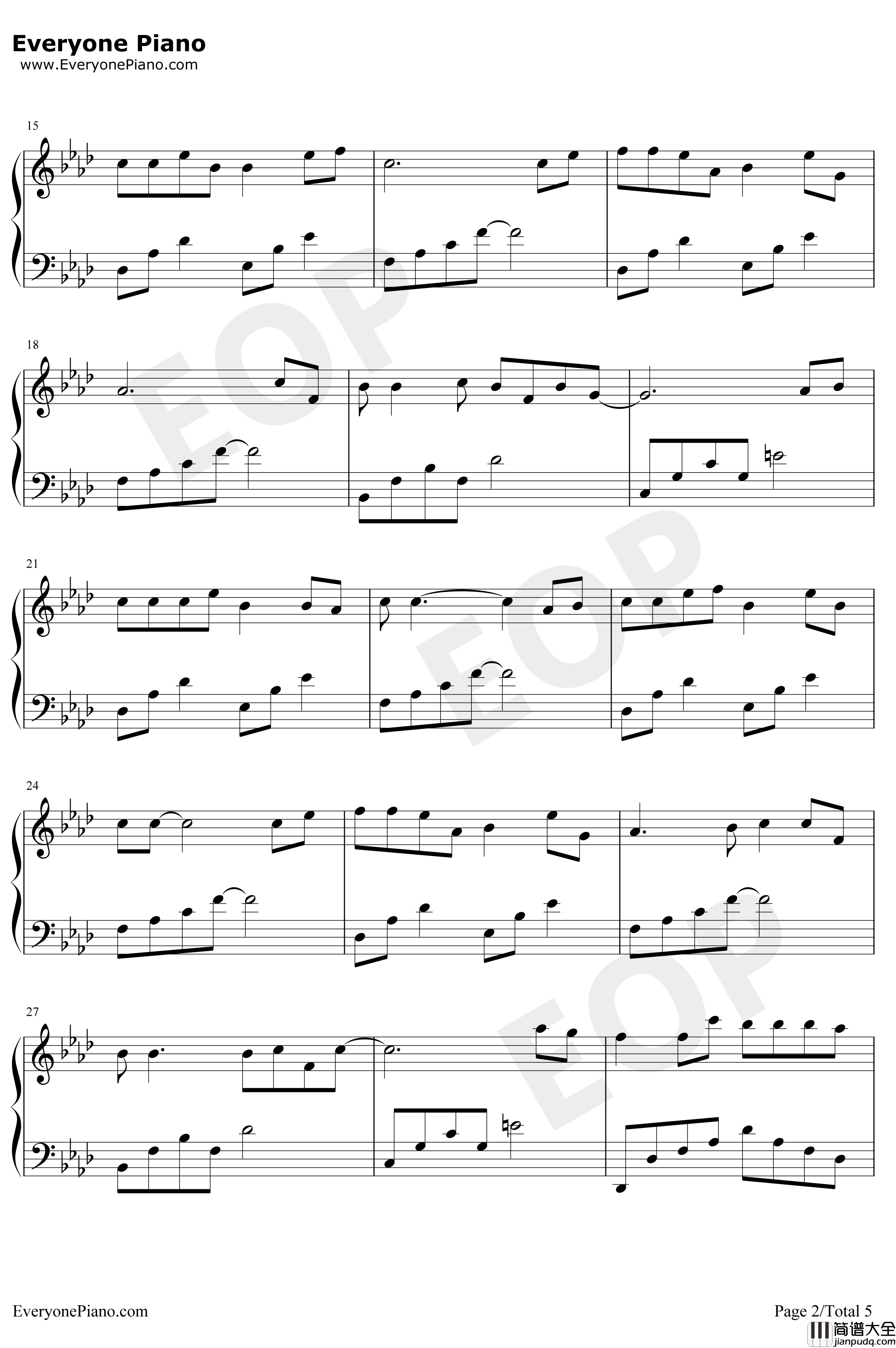 风筝误钢琴谱_刘珂矣_误了梨花花又开