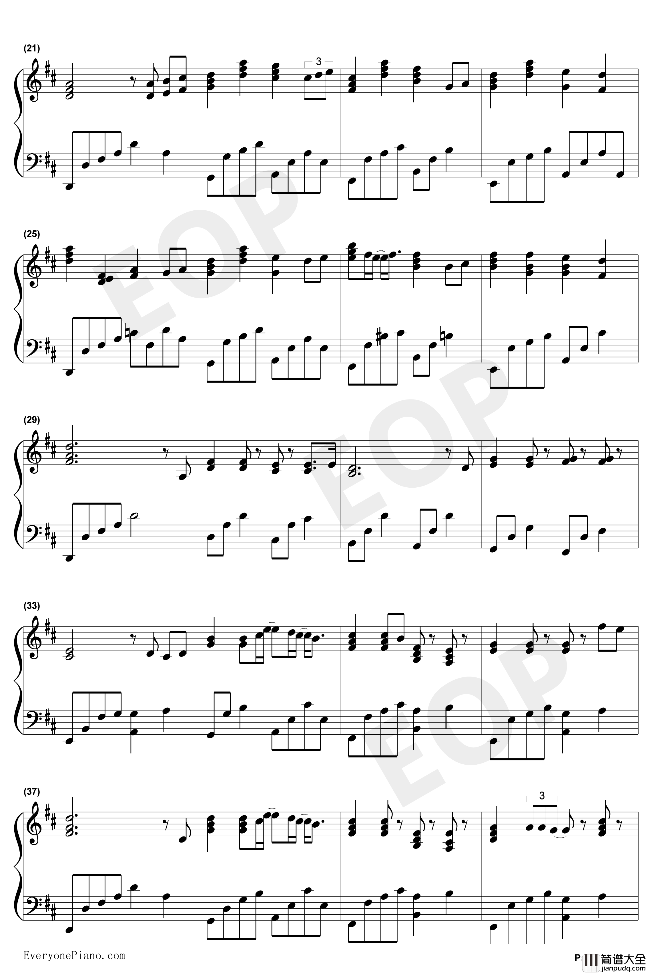 突然好想你钢琴谱_五月天_伴奏谱