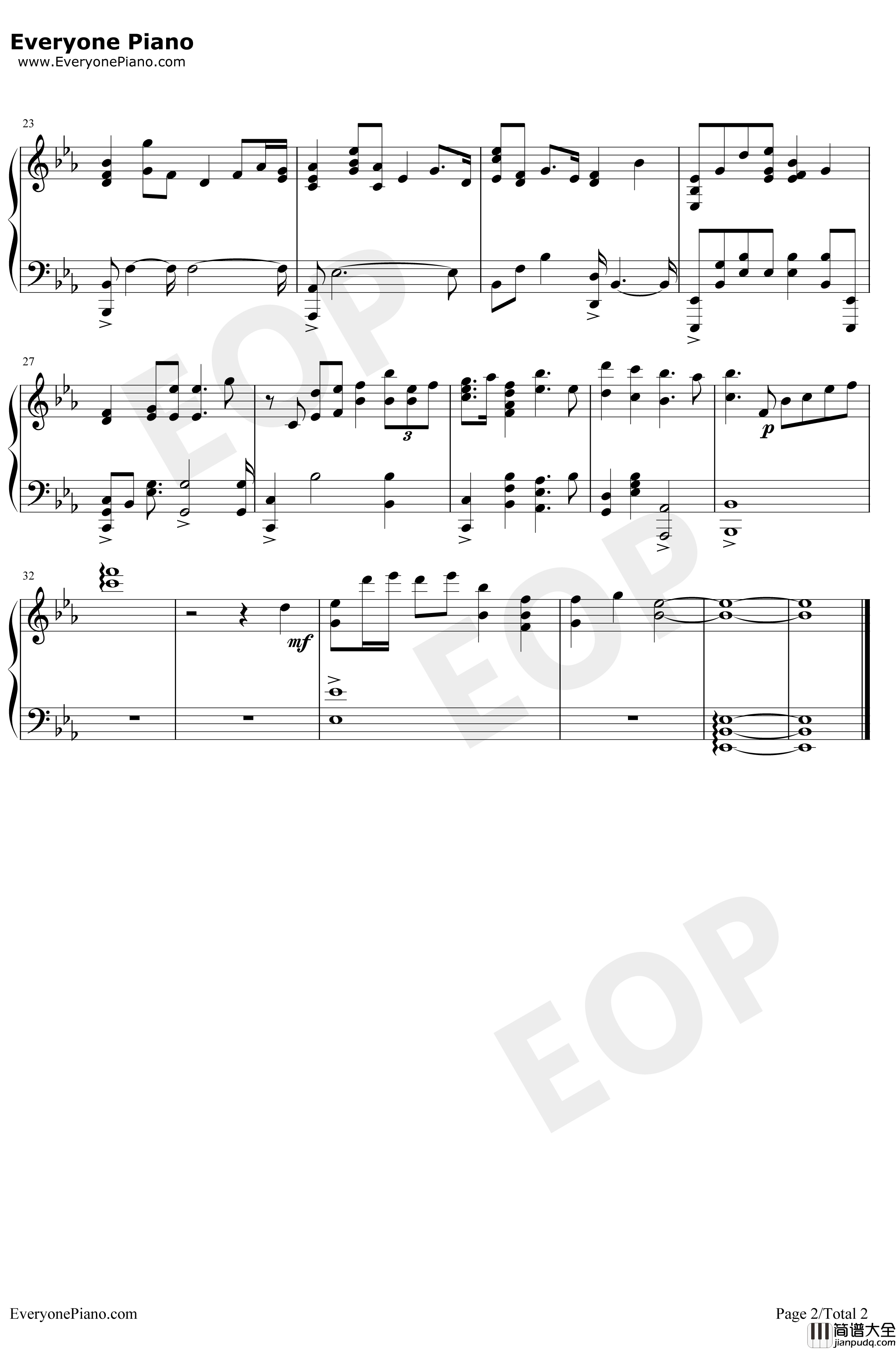 Violet's_Letter钢琴谱_EvanCall_紫罗兰永恒花园OST