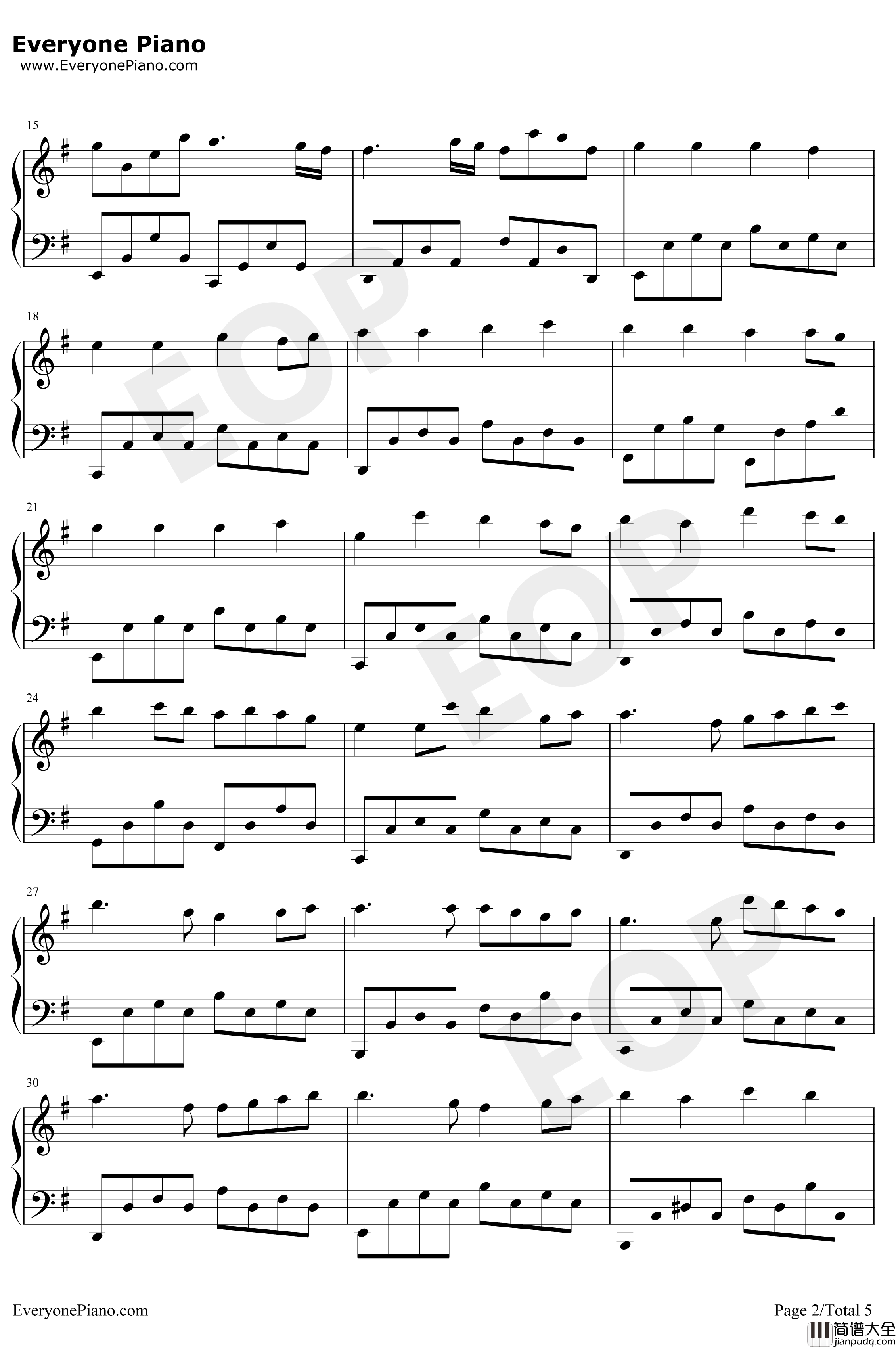 Next_To_You钢琴谱_KenArai_完整版