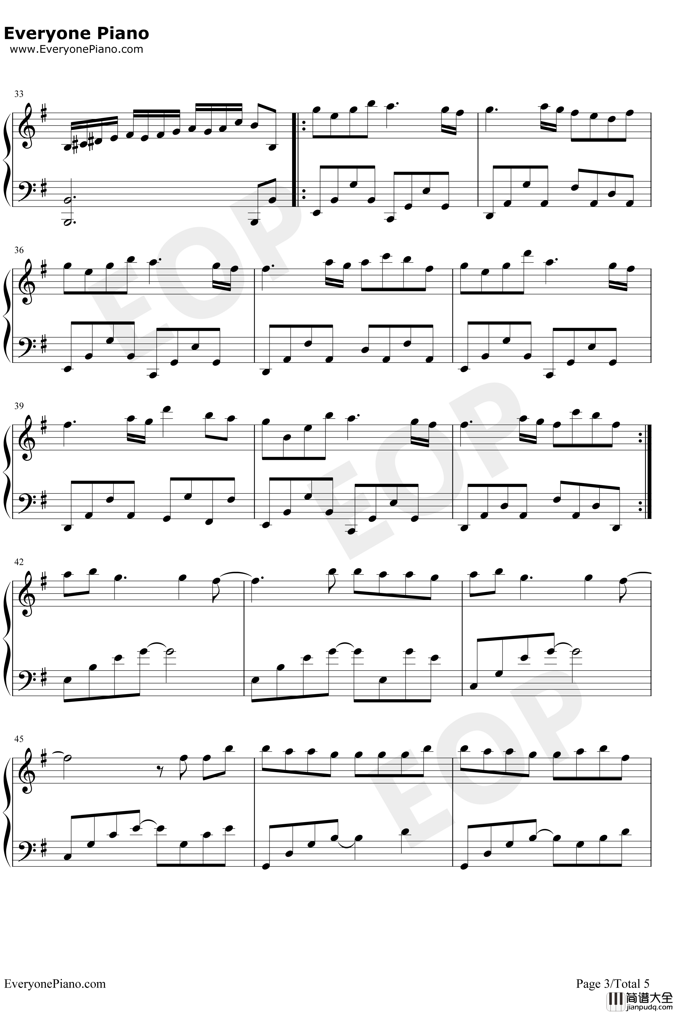 Next_To_You钢琴谱_KenArai_完整版