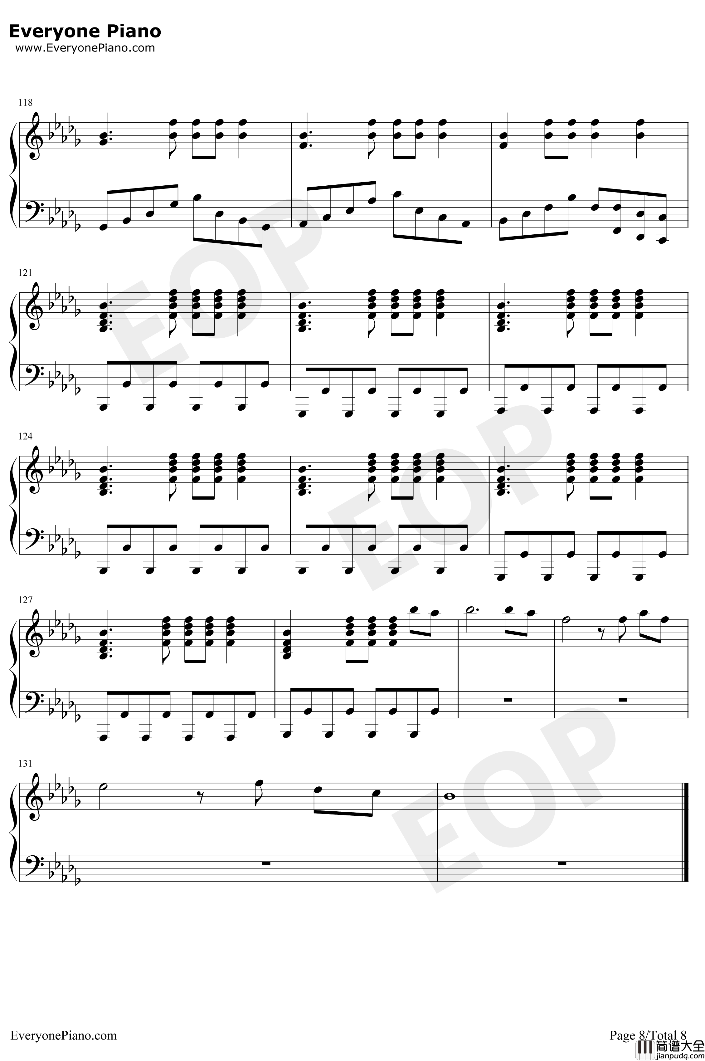 Go_Go钢琴谱_防弹少年团