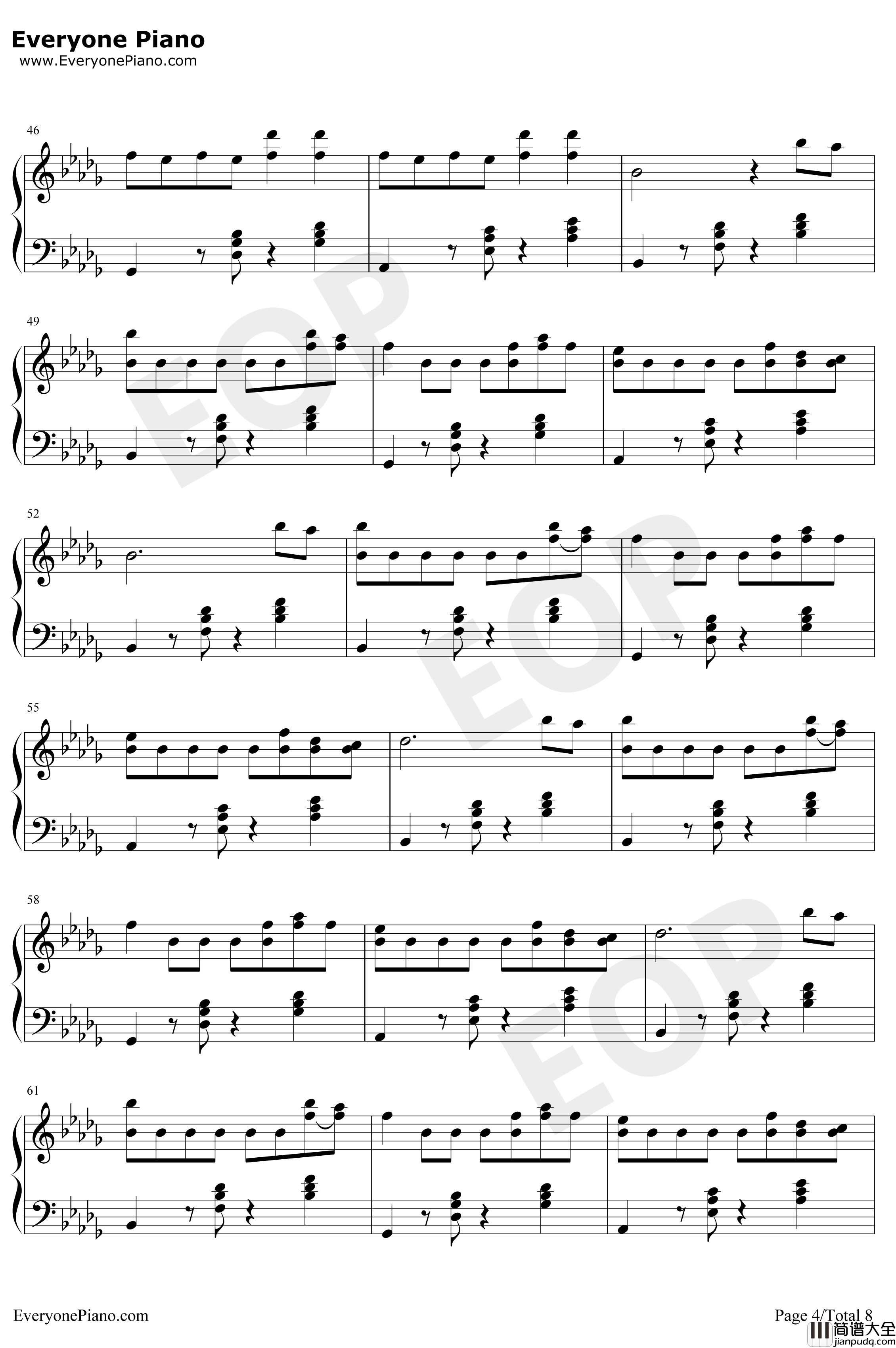 Go_Go钢琴谱_防弹少年团