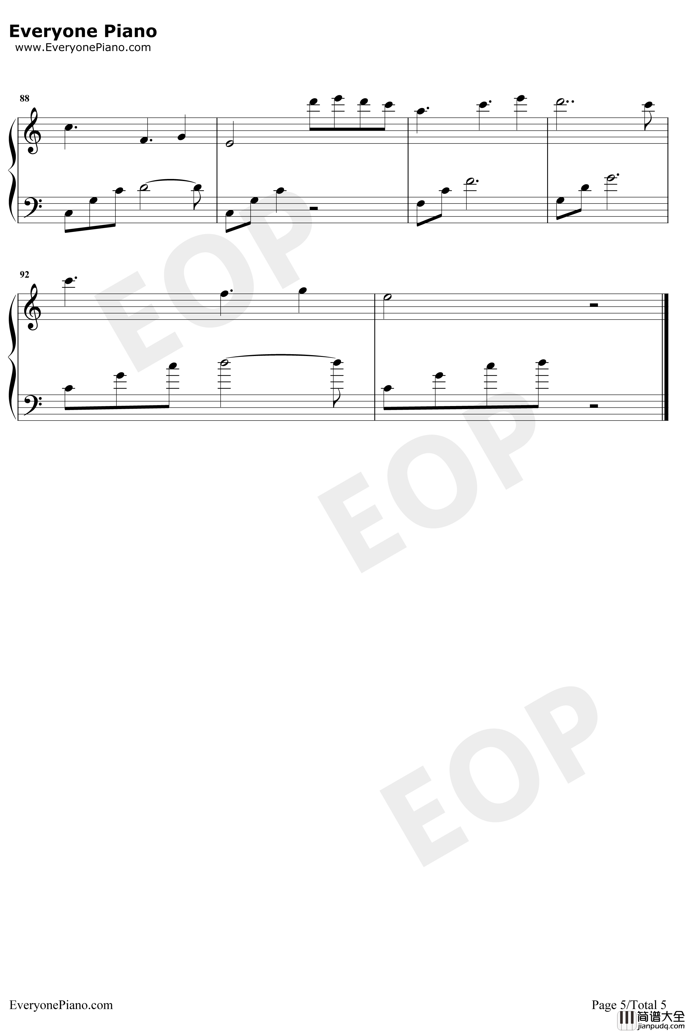 What_Are_Words钢琴谱_ChrisMedina_原版