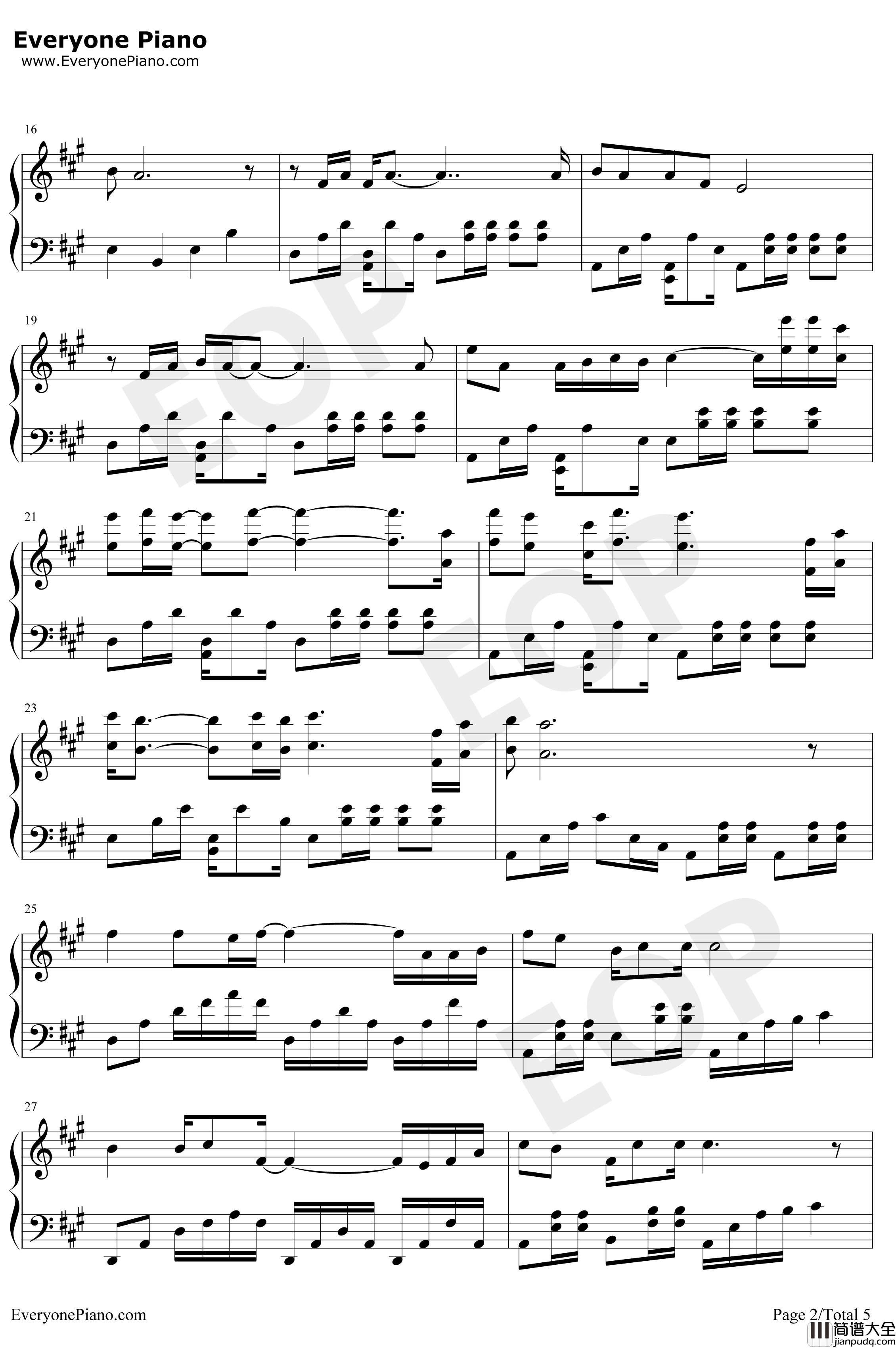 经典咏流传钢琴谱_张杰