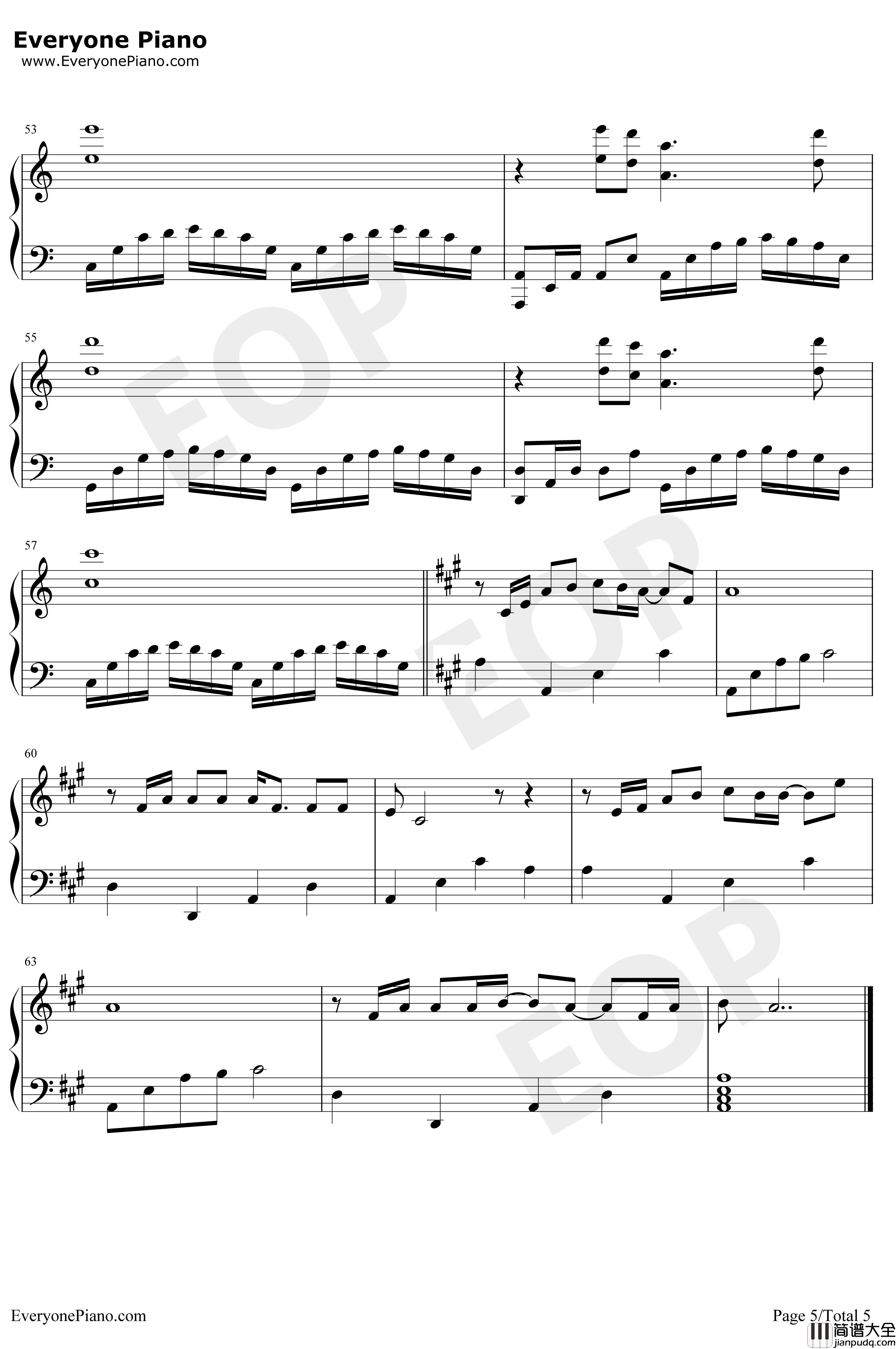 经典咏流传钢琴谱_张杰