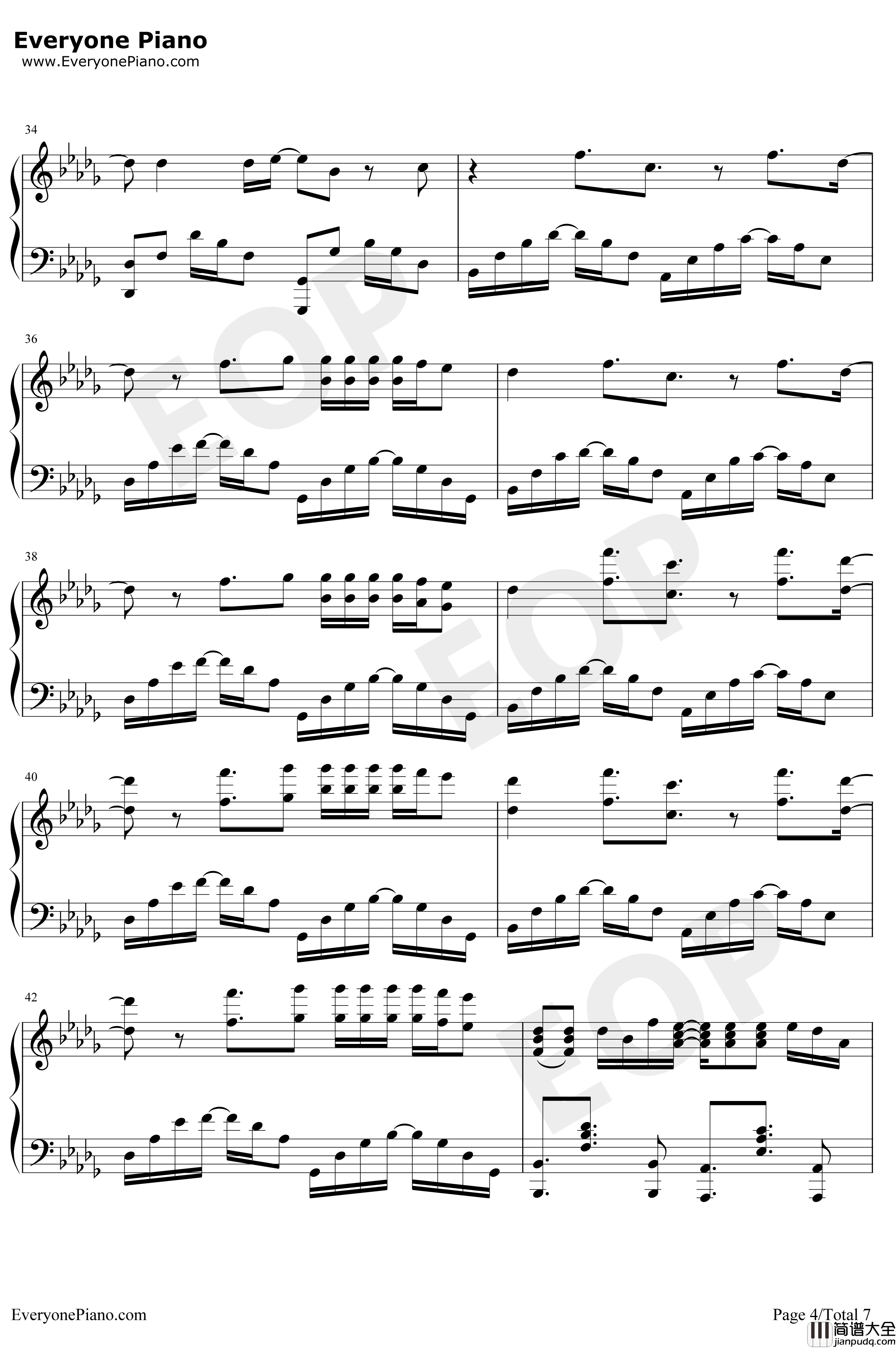 Good_Life钢琴谱_G_EazyKehlani_速度与激情8插曲