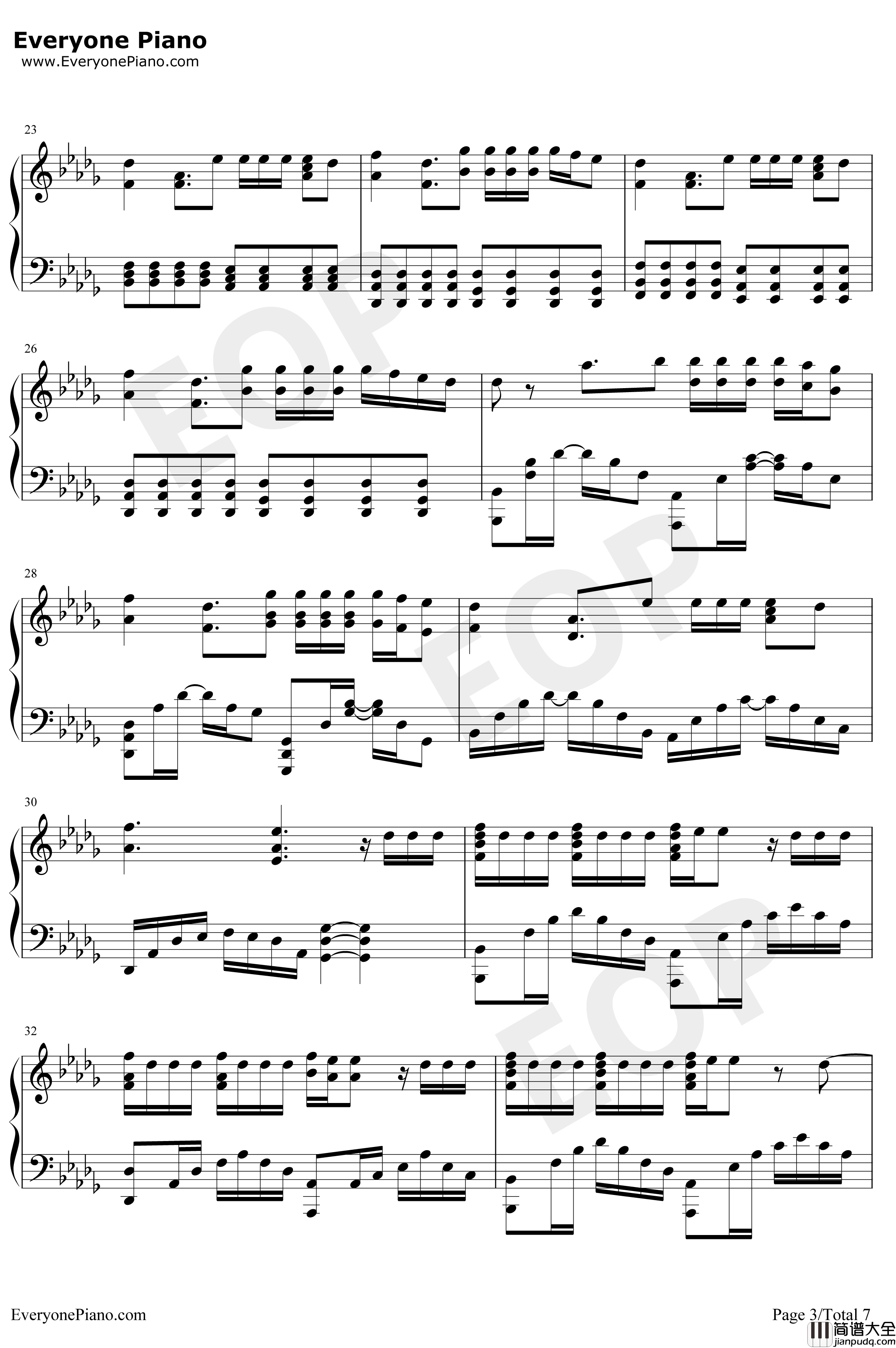 Good_Life钢琴谱_G_EazyKehlani_速度与激情8插曲