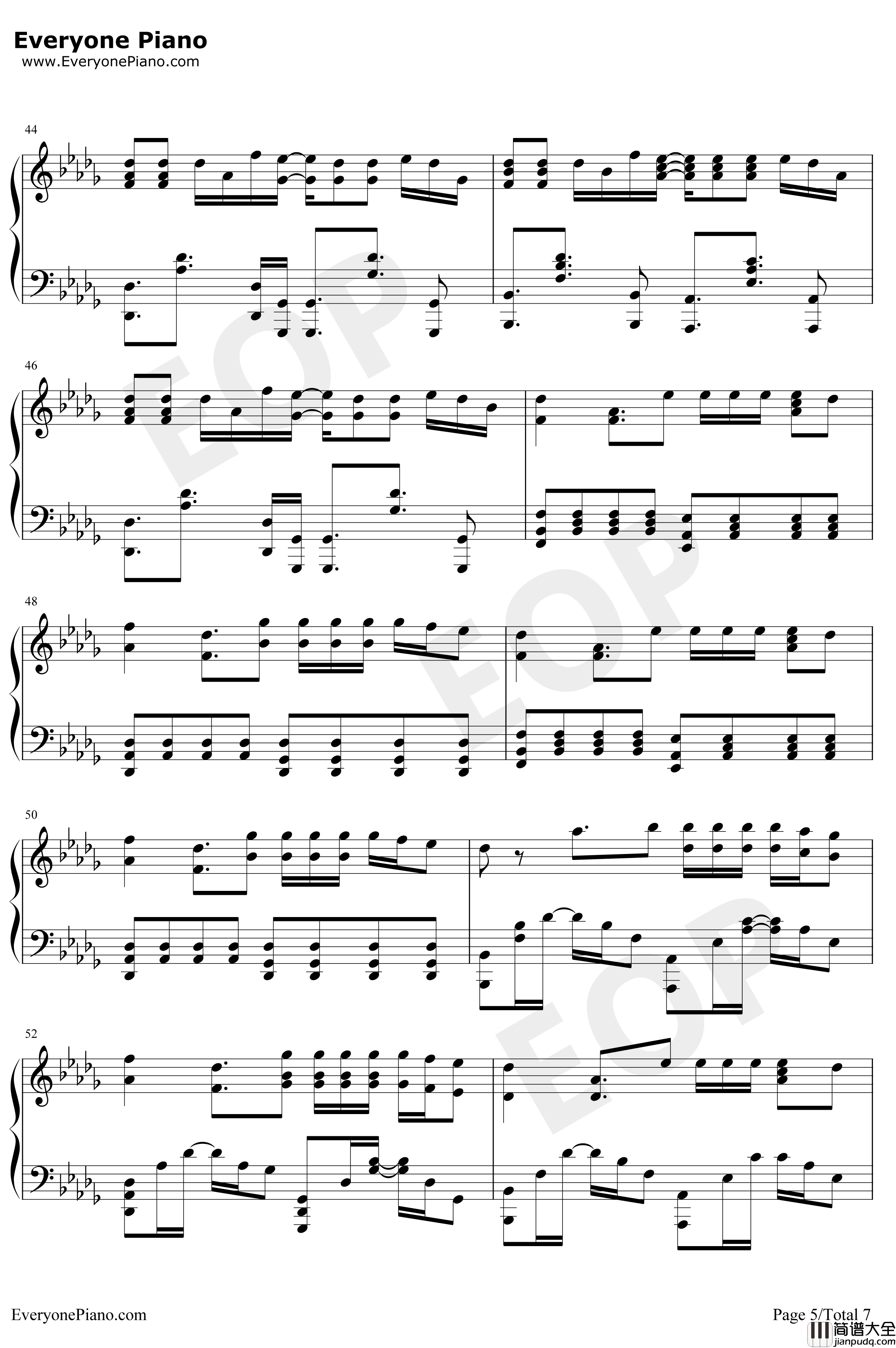 Good_Life钢琴谱_G_EazyKehlani_速度与激情8插曲