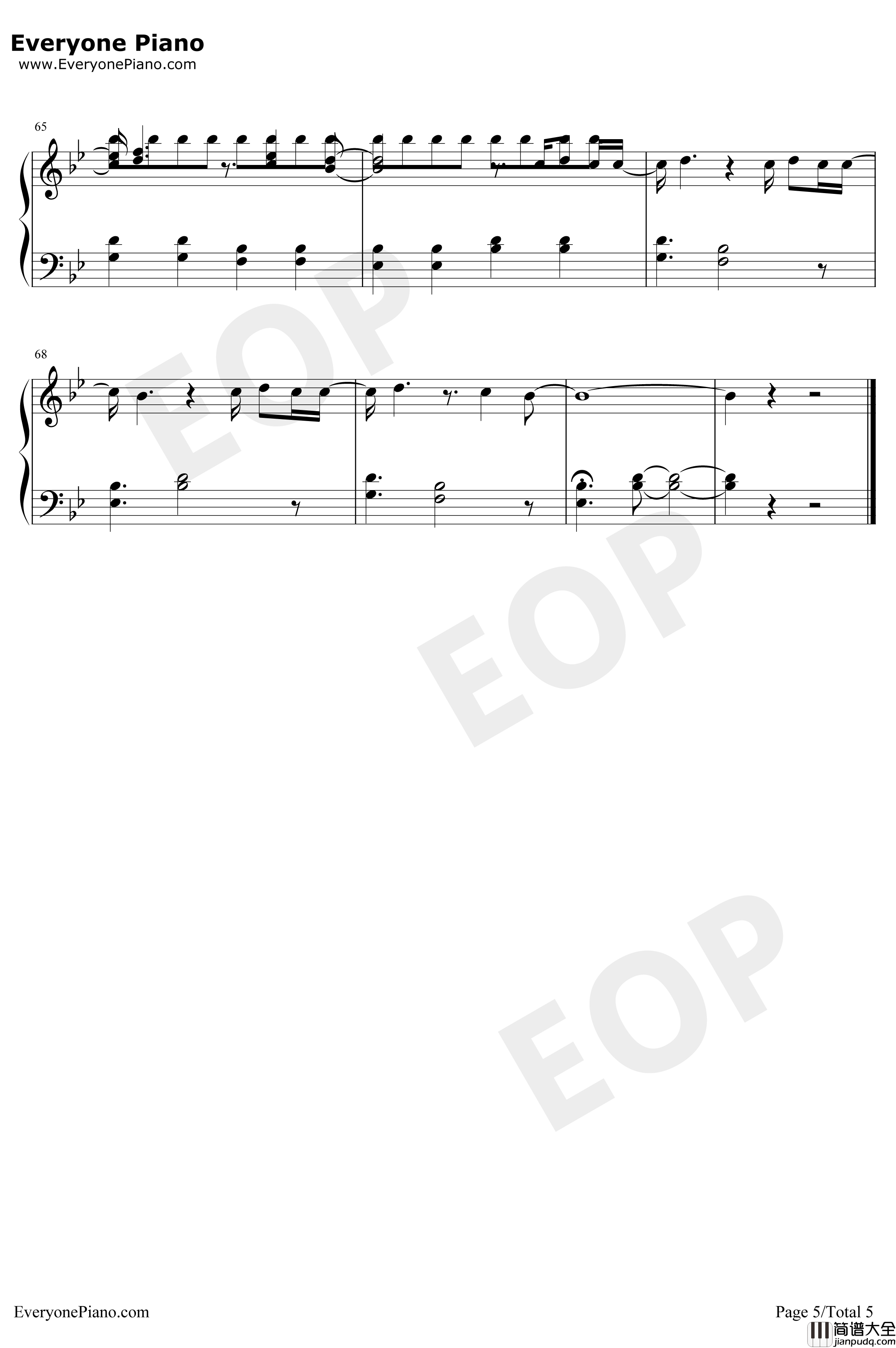 Hold_Each_Other钢琴谱_AGreatBigWorld