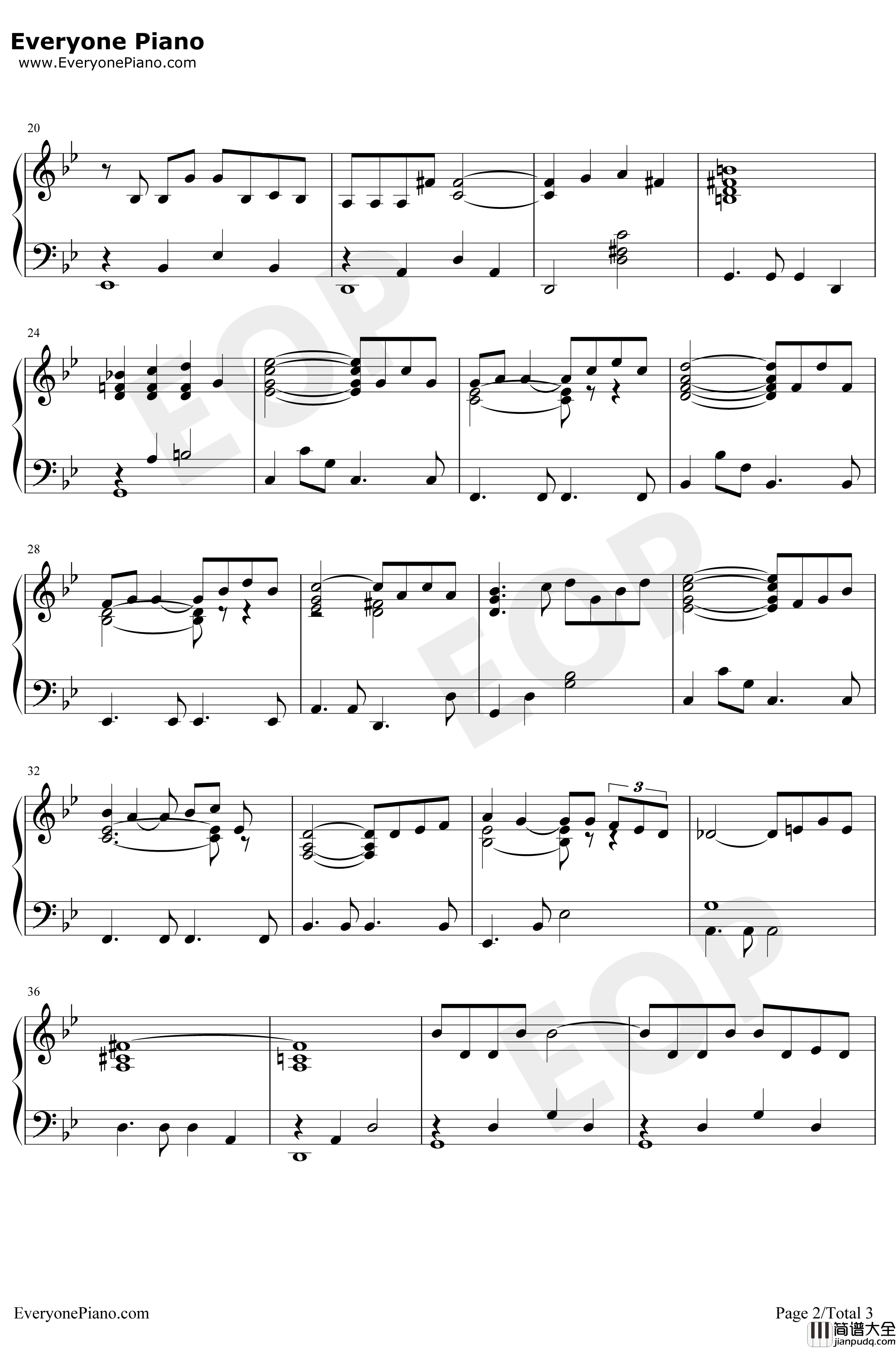 Where_Do_I_Begin钢琴谱_AndyWilliams_爱情故事主题曲