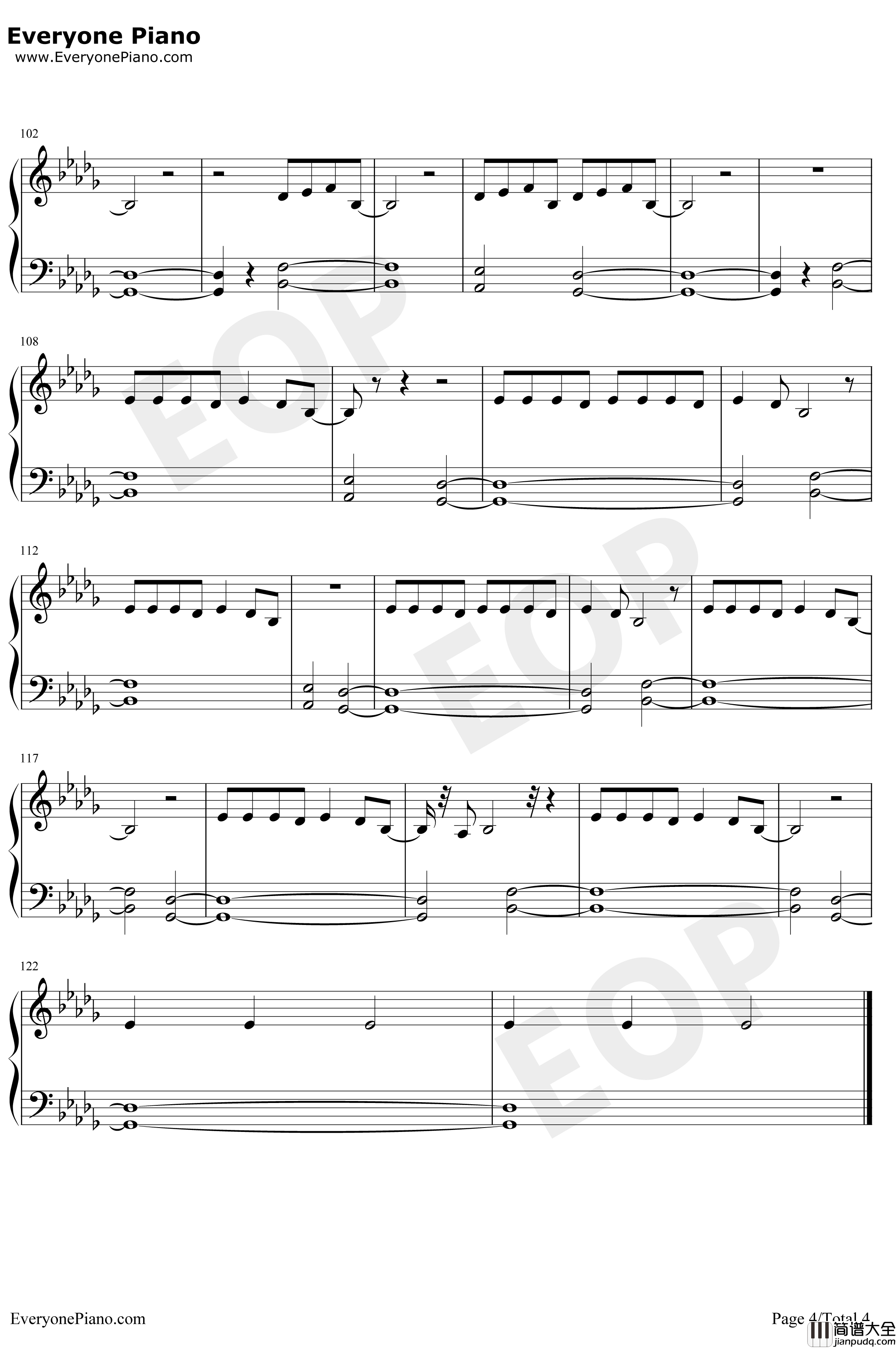 All_We_Do钢琴谱_OhWonder