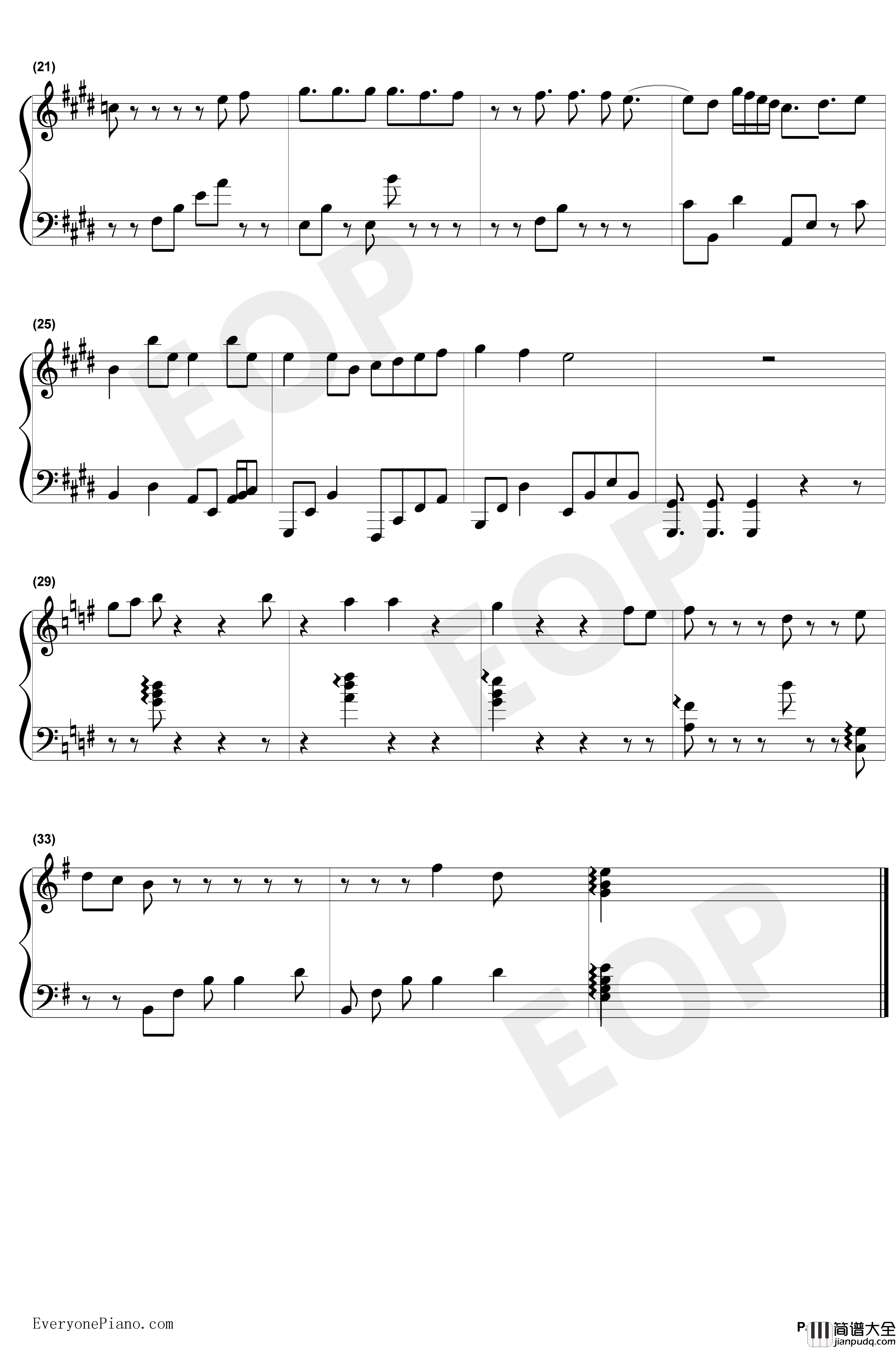 咸鱼的梦想钢琴谱_屎君爱玩EOP_不怕咸鱼没梦想就怕有梦想还在做咸鱼