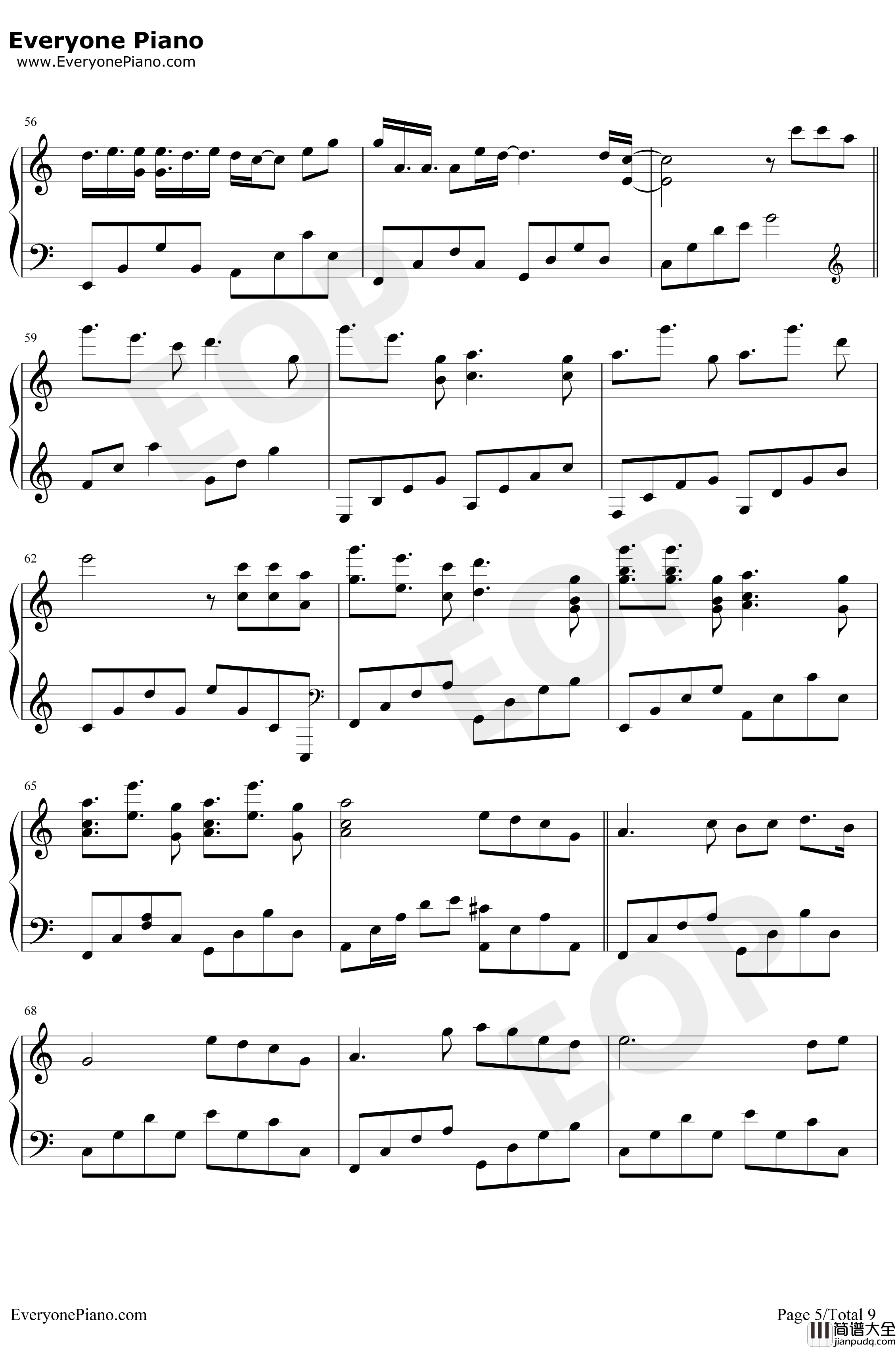 抖音神曲串烧钢琴谱_抖音