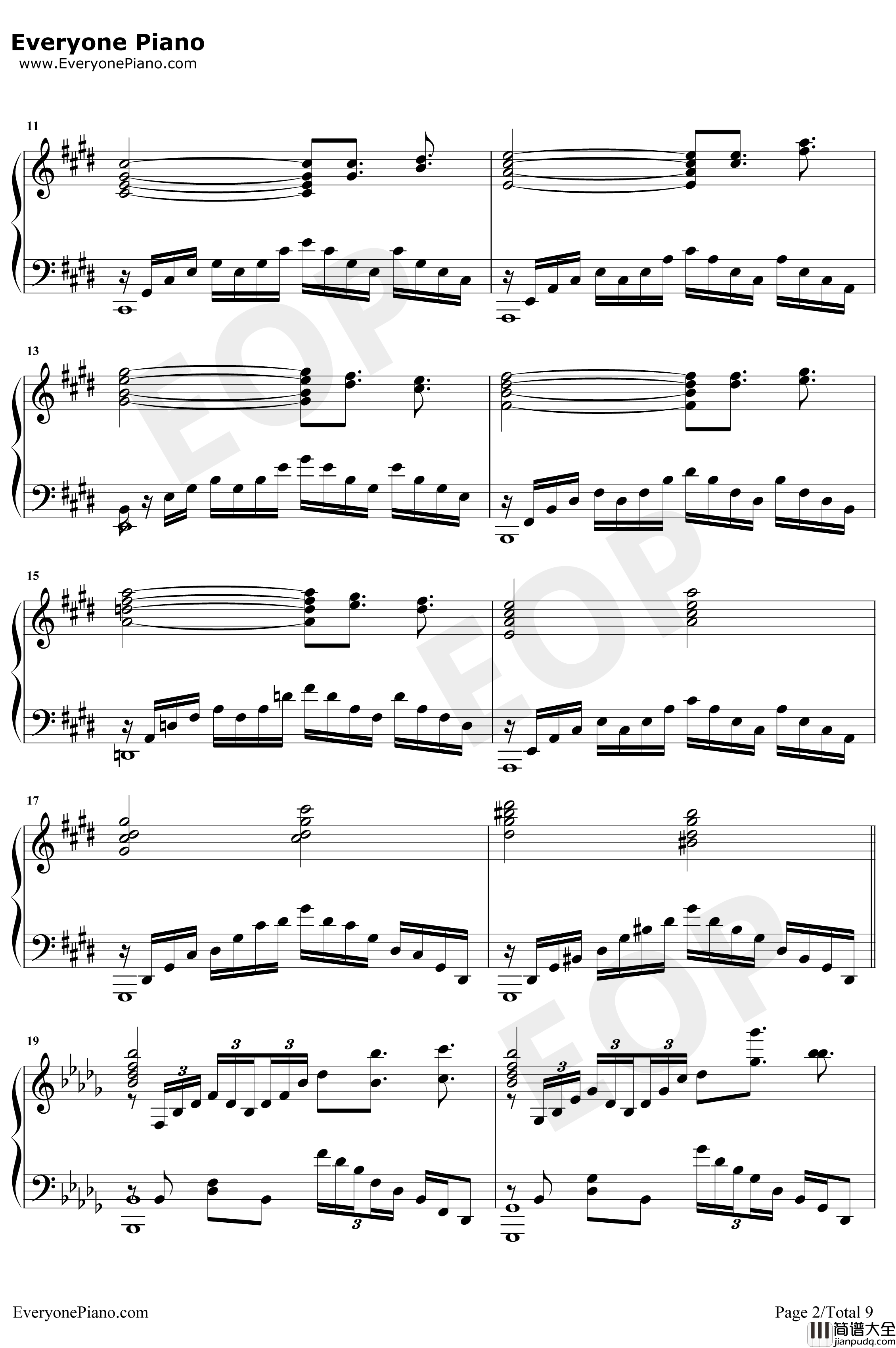 Swordland钢琴谱_梶浦由记_刀剑神域插曲