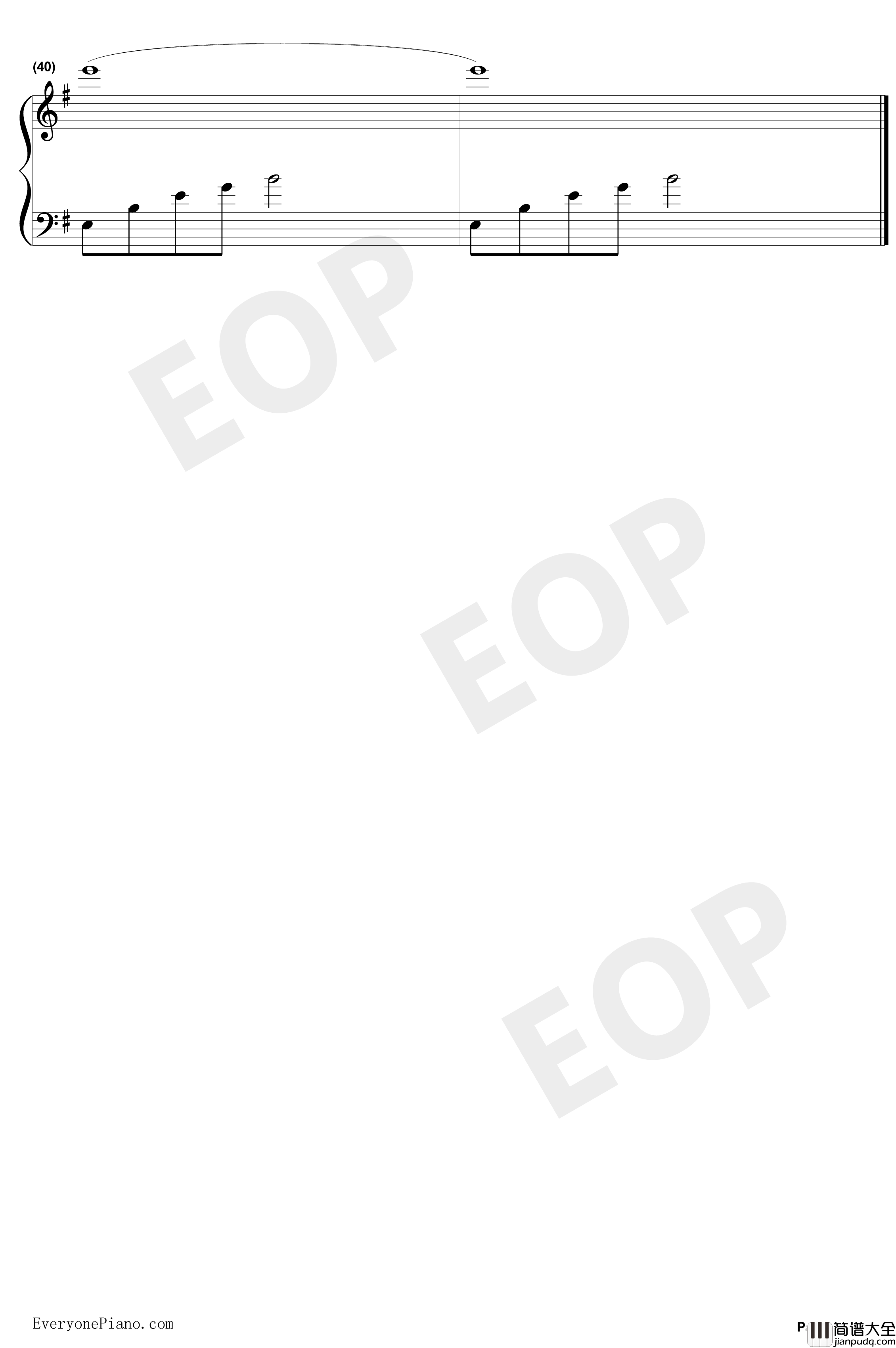 霸王别姬钢琴谱_屠洪刚