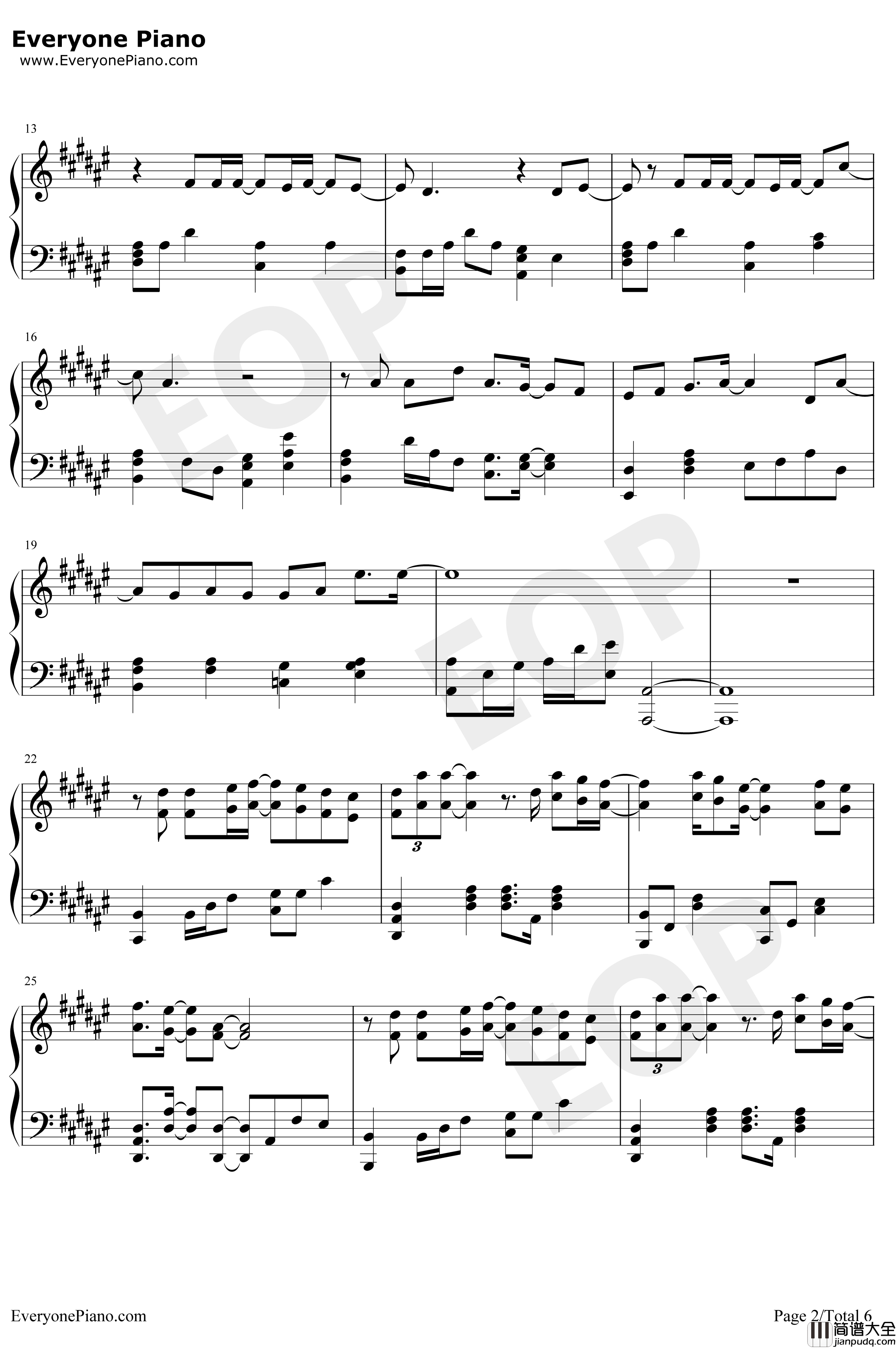 焚情钢琴谱_张信哲_秦时明月片尾曲