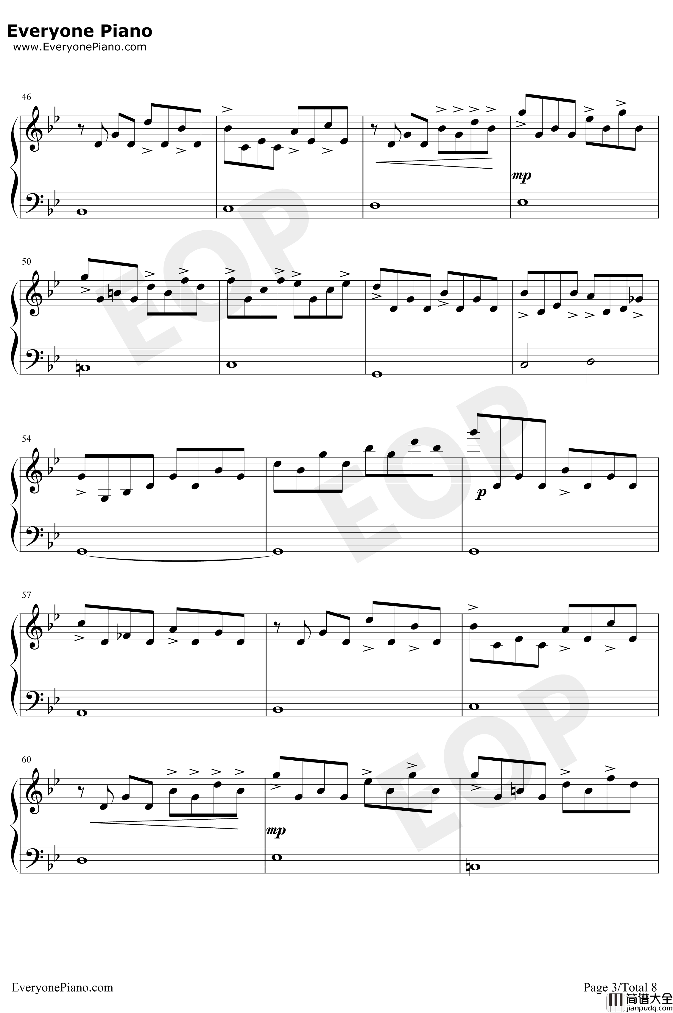 Clubbed_to_Death钢琴谱_RobDougan_黑客帝国OST