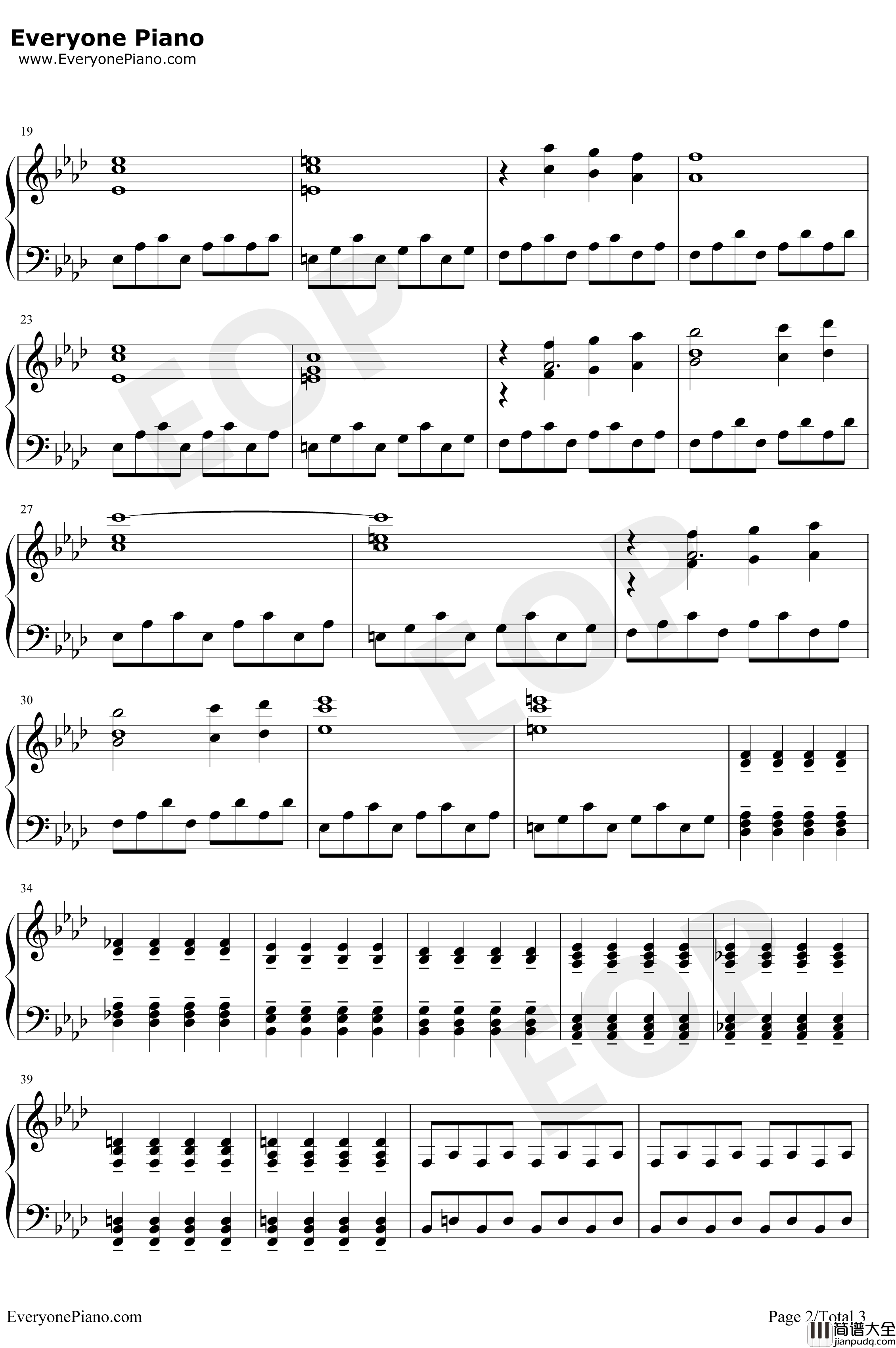 Truman_Sleeps钢琴谱_PhilipGlass_楚门的世界OST